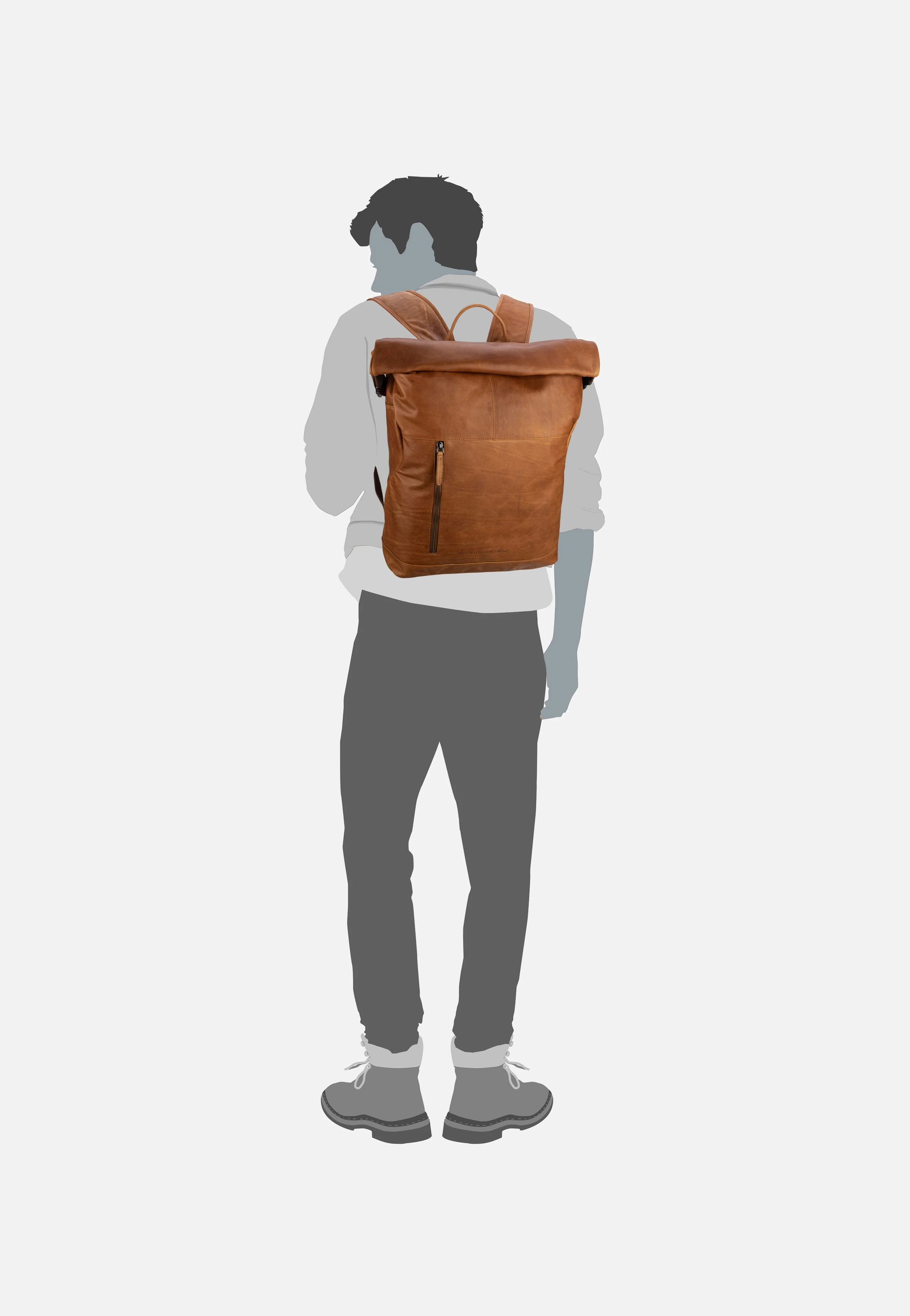 Liverpool 0309 Cognac - Rolltop Rucksack - Image 7