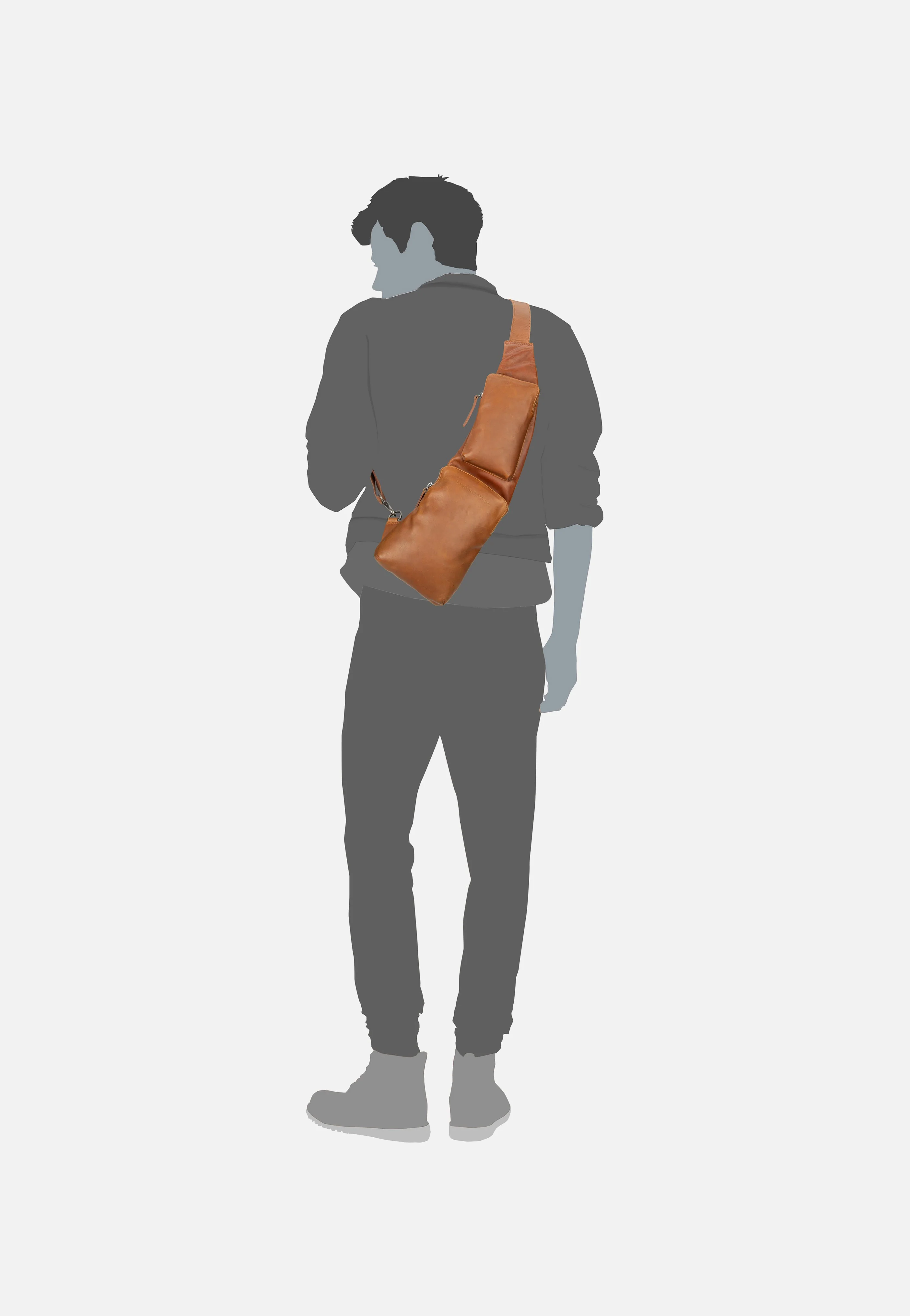 Logan 0286 Cognac - Sling Bag - Image 5