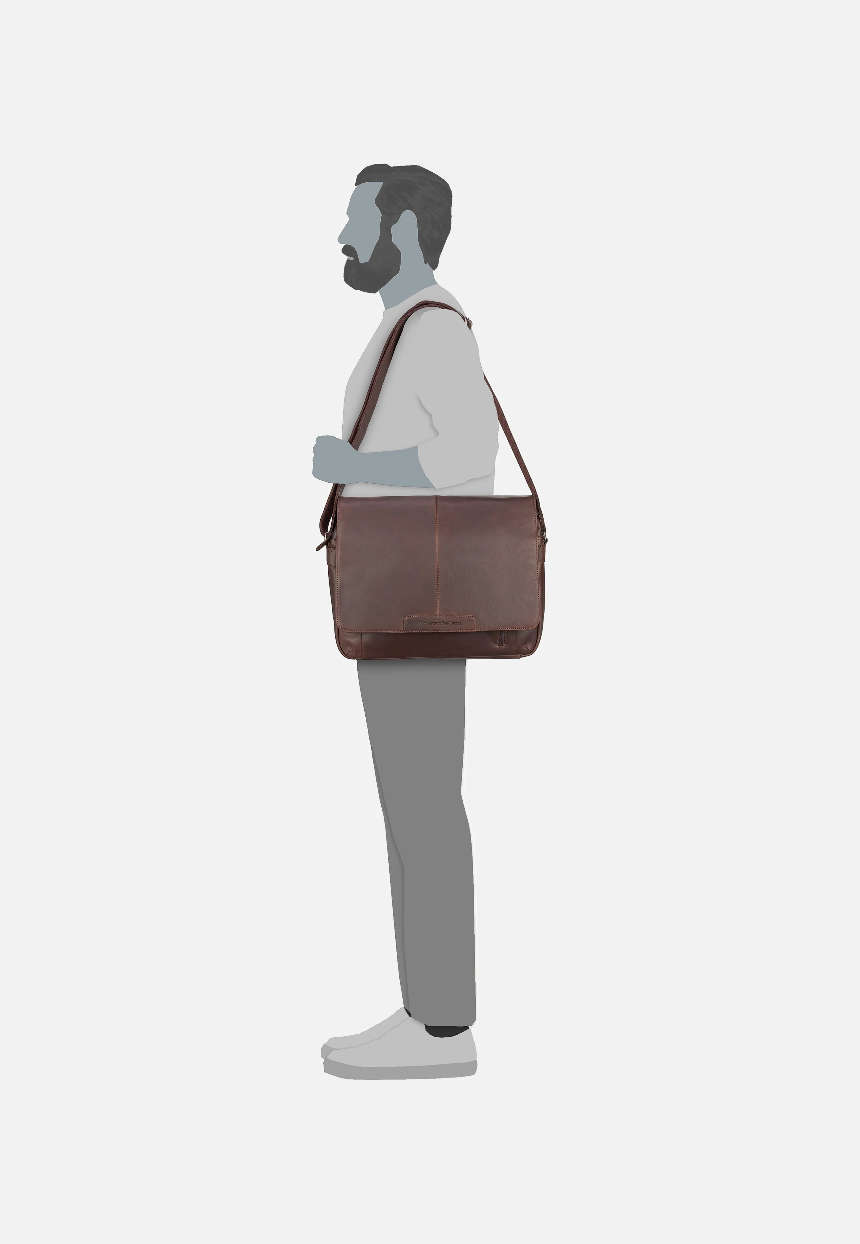 Richard 0552 Brown - Messenger Bag - Image 6