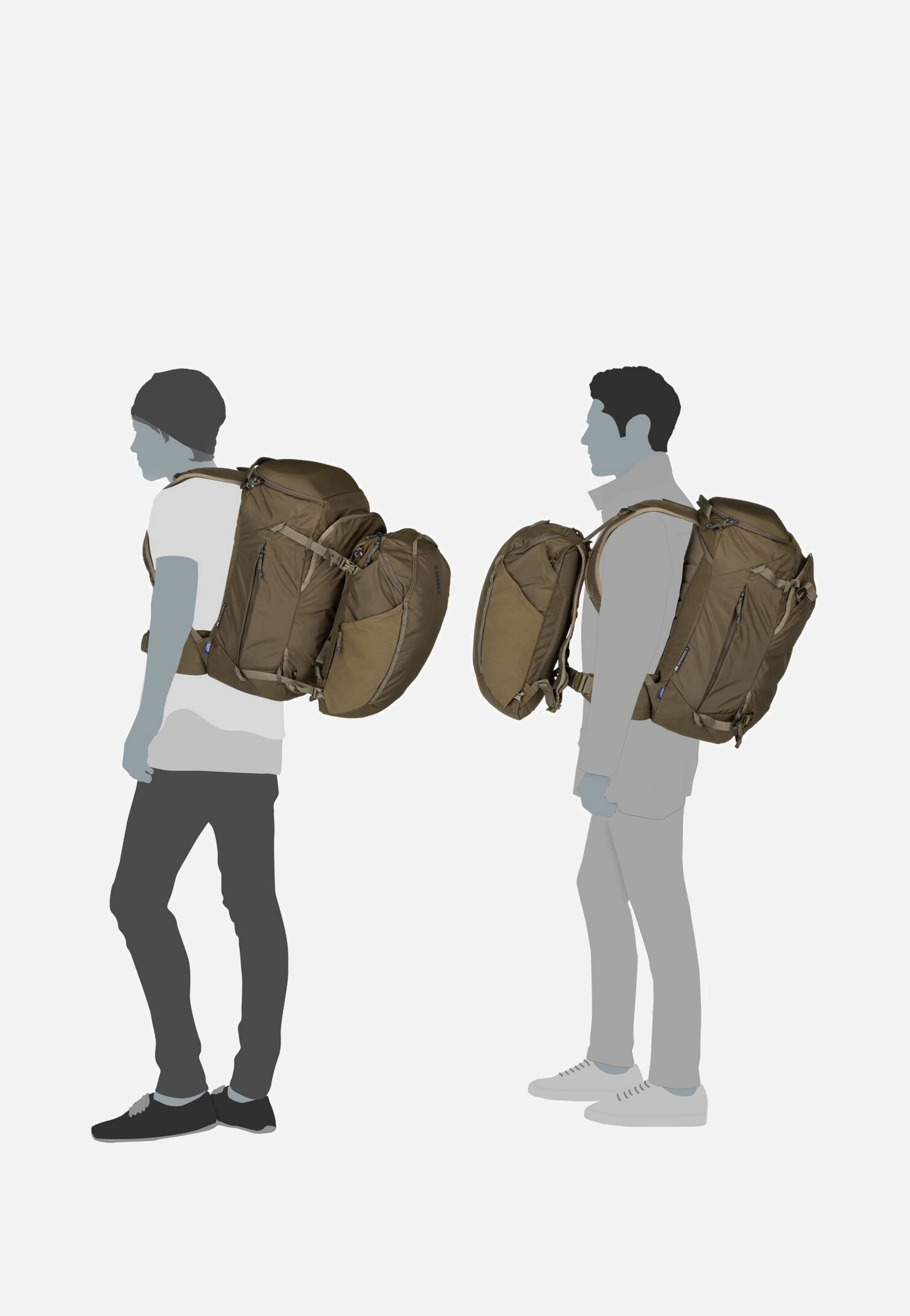 Landmark Travel 60L Deep Khaki - Reiserucksack - Image 11
