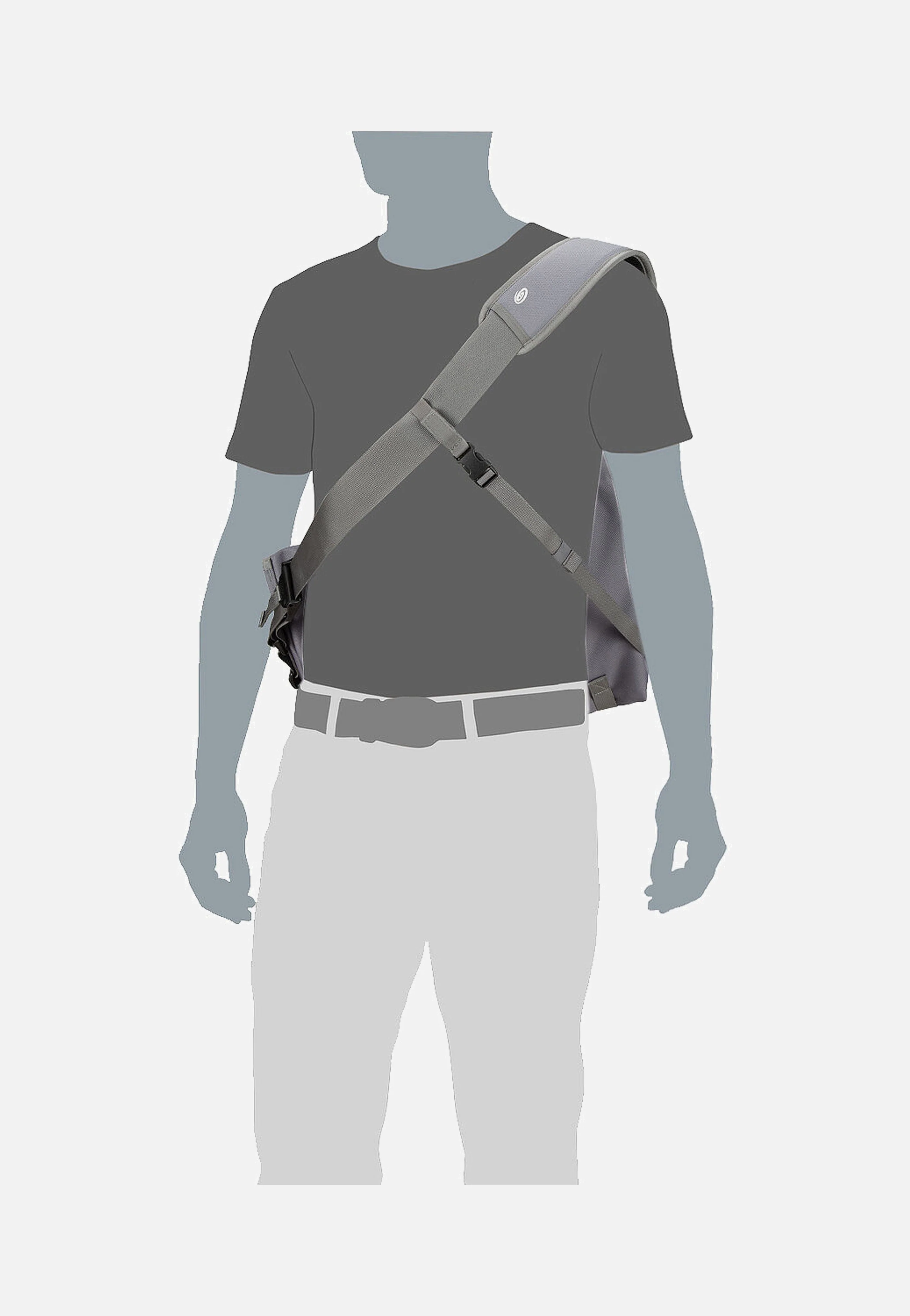 Classic M Eco Gunmetal - Messenger Bag - Image 7