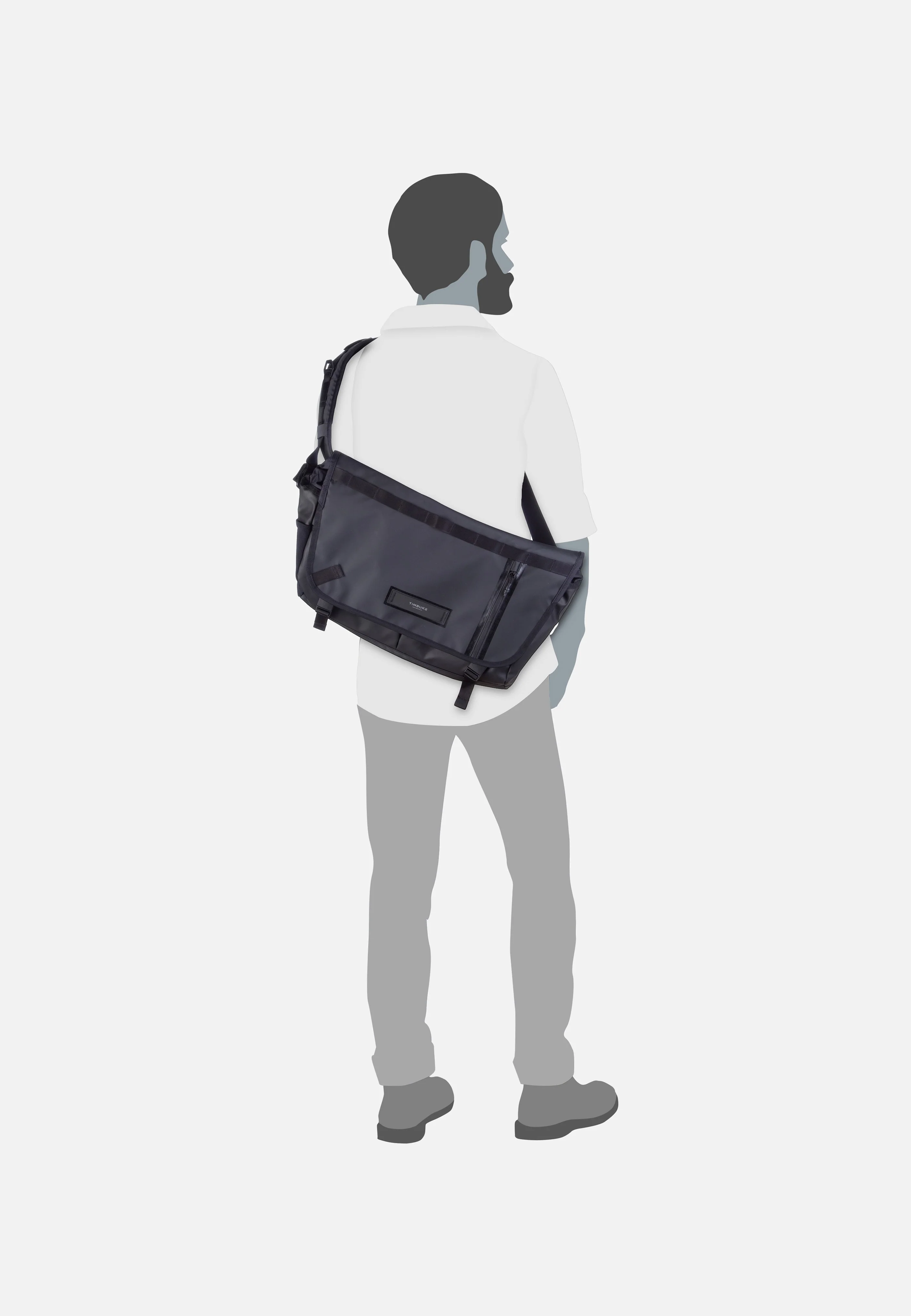 Especial Stash L Jet Black - Messenger Bag - Image 7