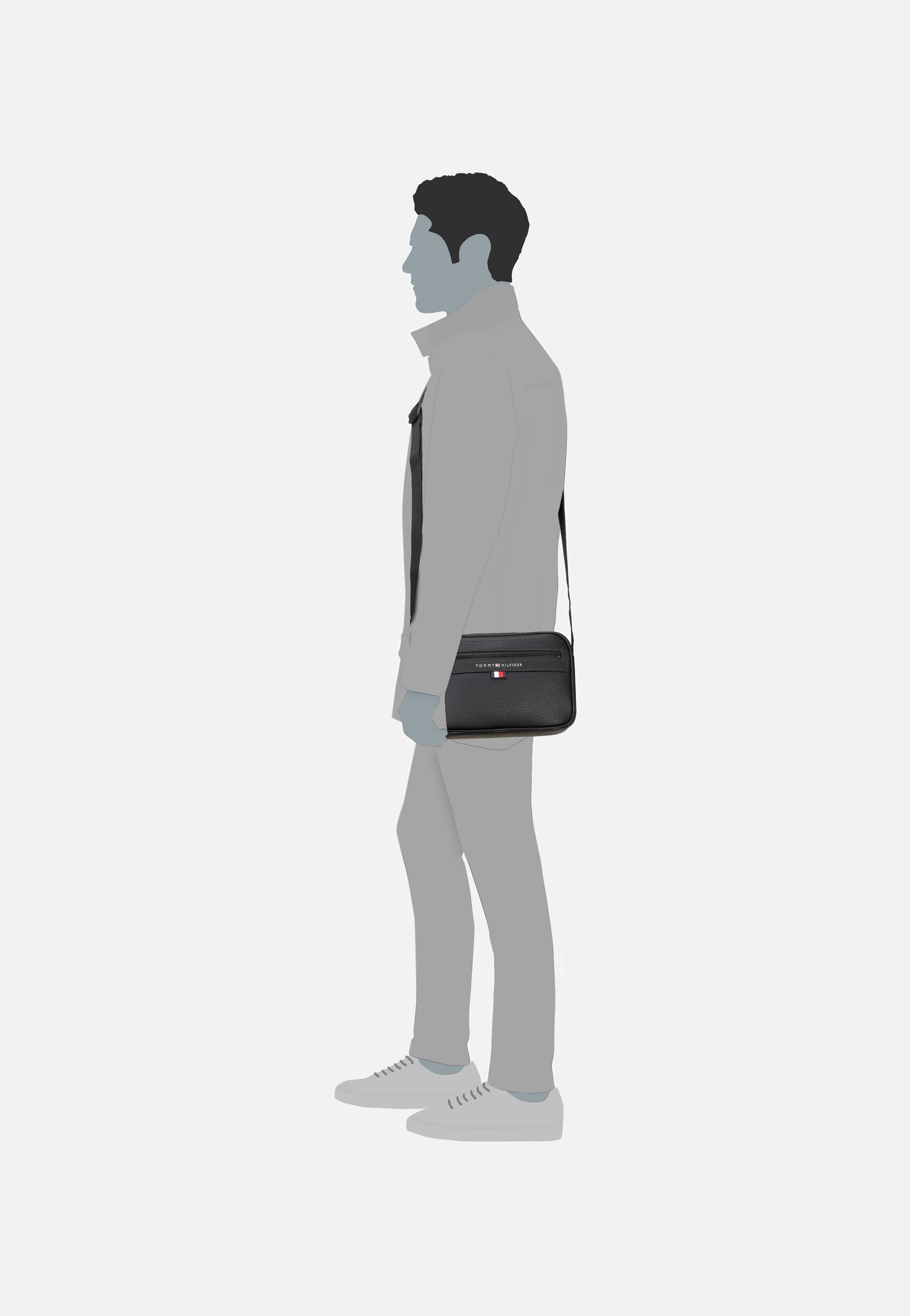 Essential PU EW Reporter Black - Crossbody Bag - Image 5