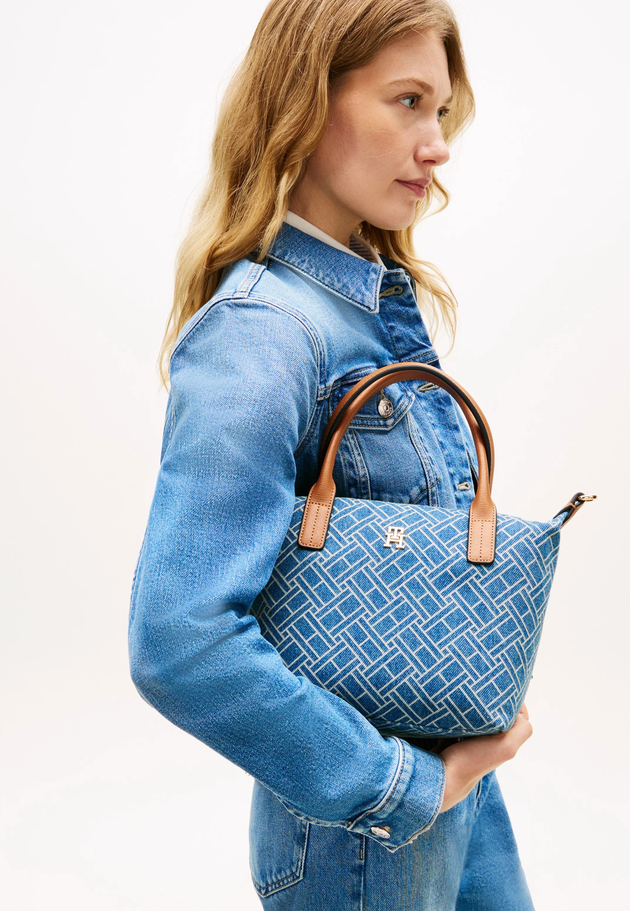 Popette Mini Tote Denim Flag Blue Denim - Tote Bag - Image 5