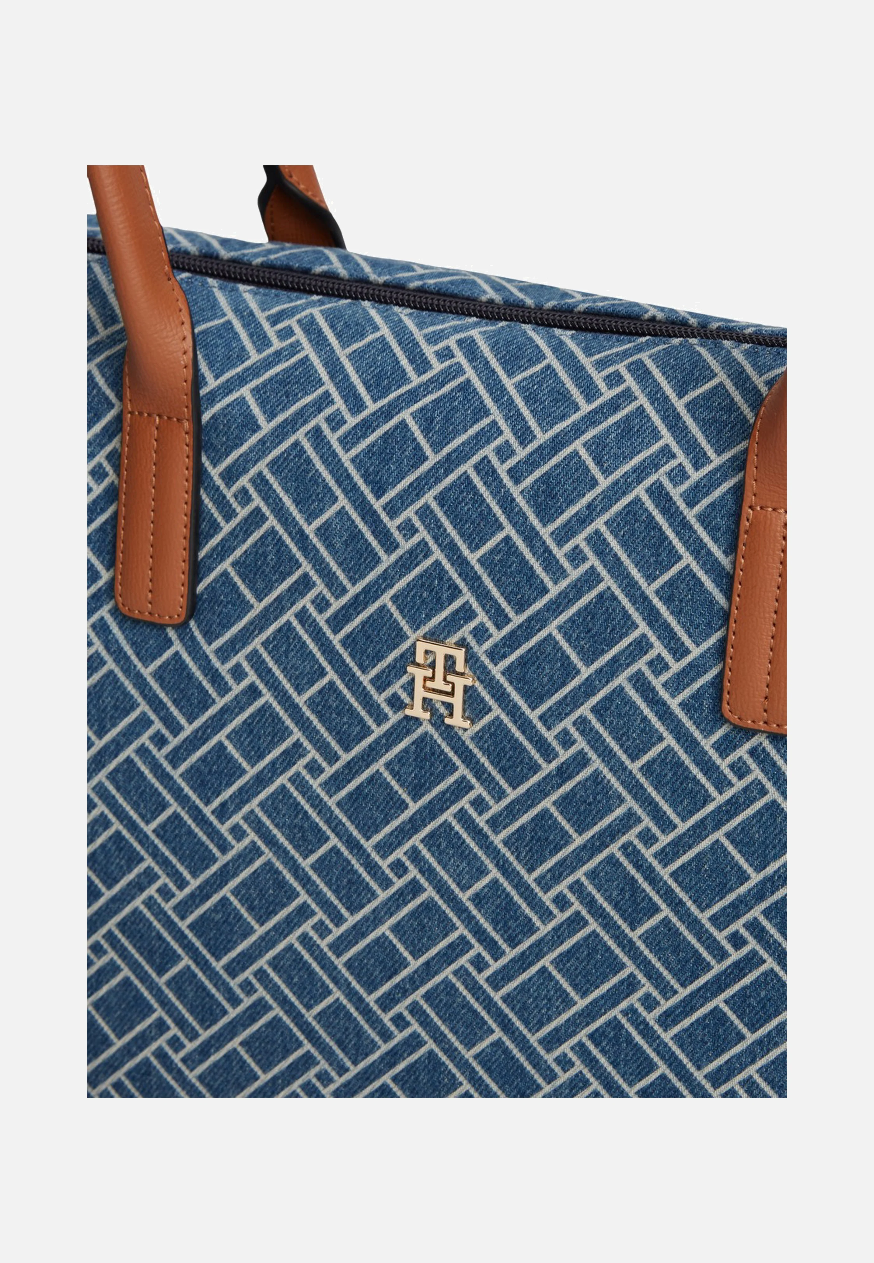Popette Tote Denim Flag Blue Denim - Shopper - Image 3