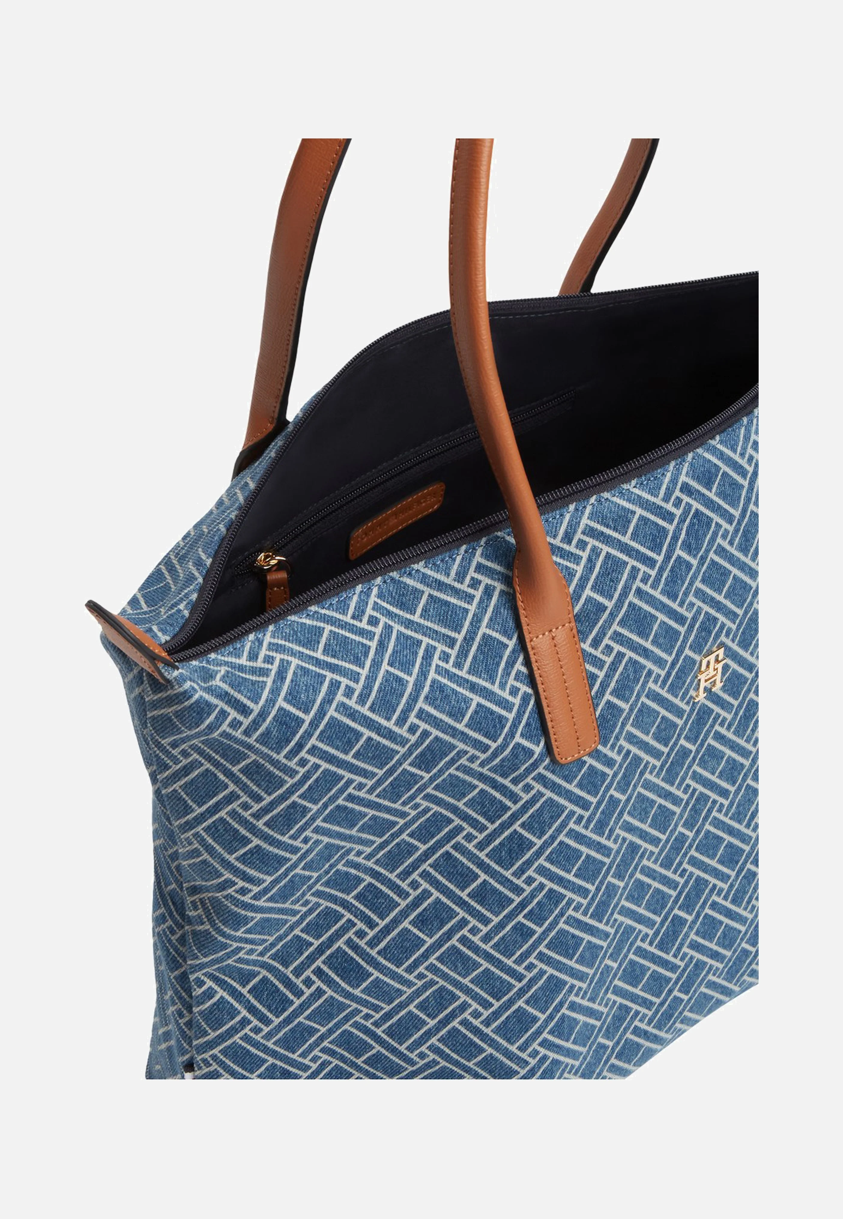 Popette Tote Denim Flag Blue Denim - Shopper - Image 4