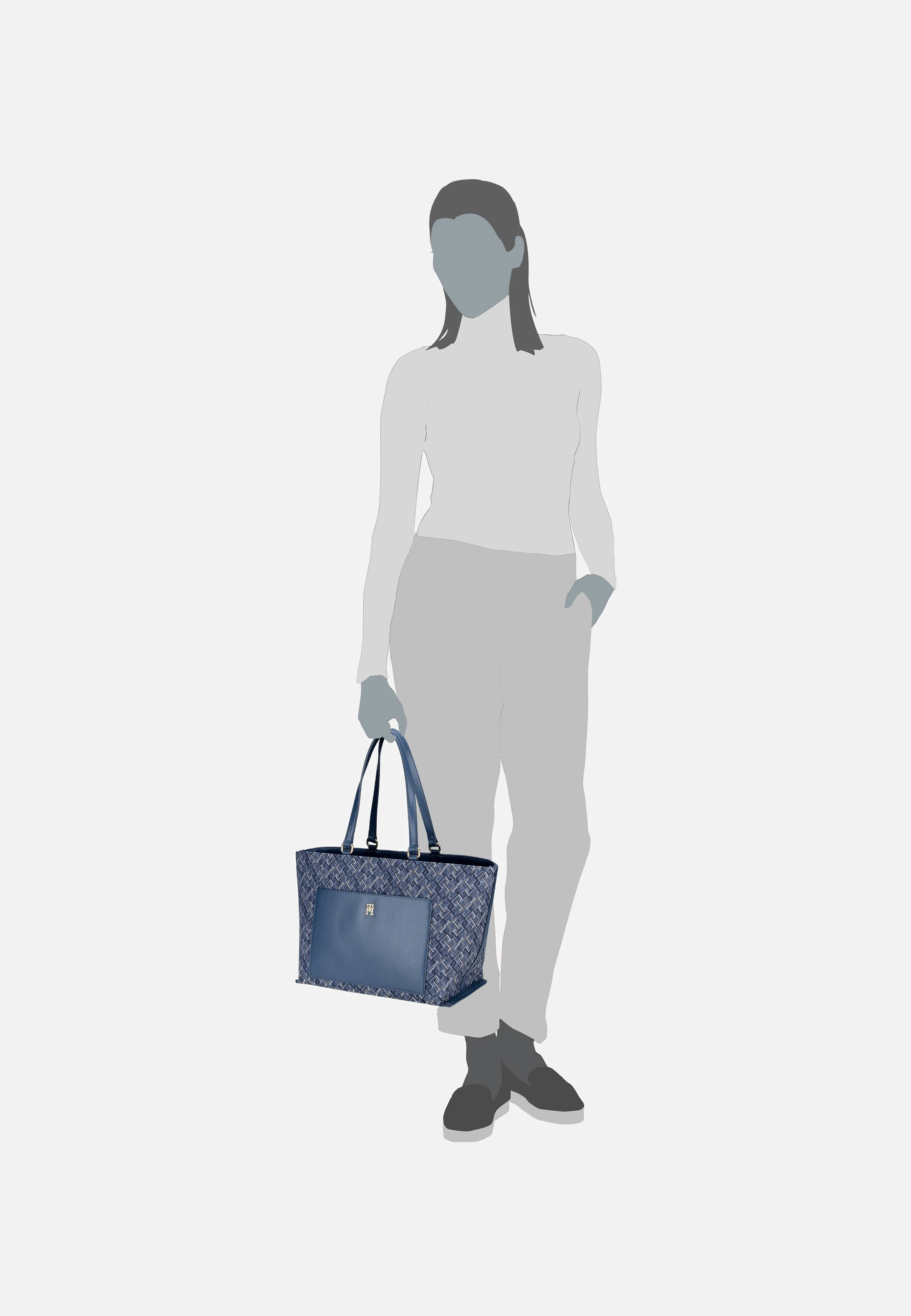 TH Distinct Tote Mono PF24 Fossil Blue Mono - Shopper - Image 5