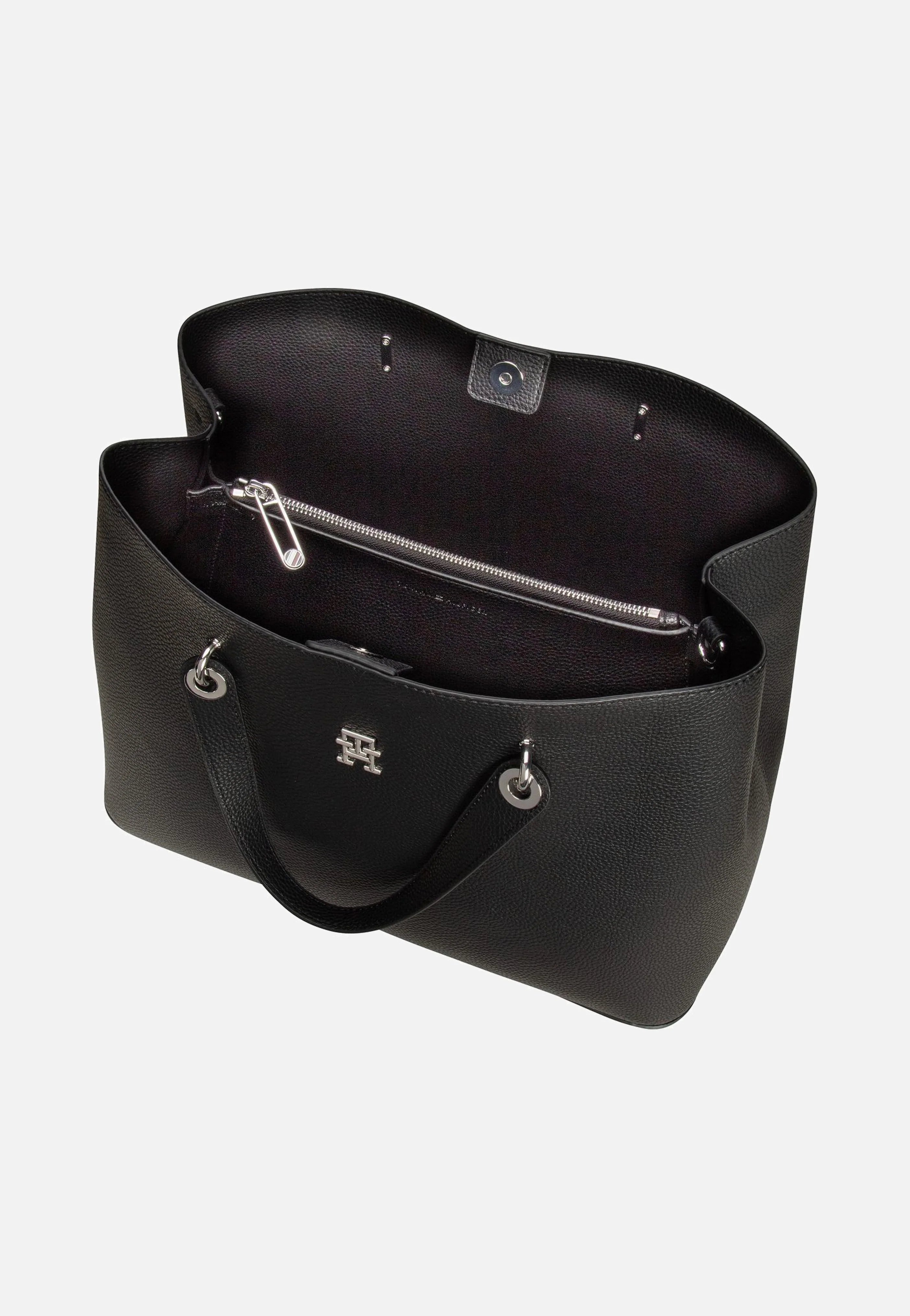 TH Emblem Satchel Black - Tote Bag - Image 3