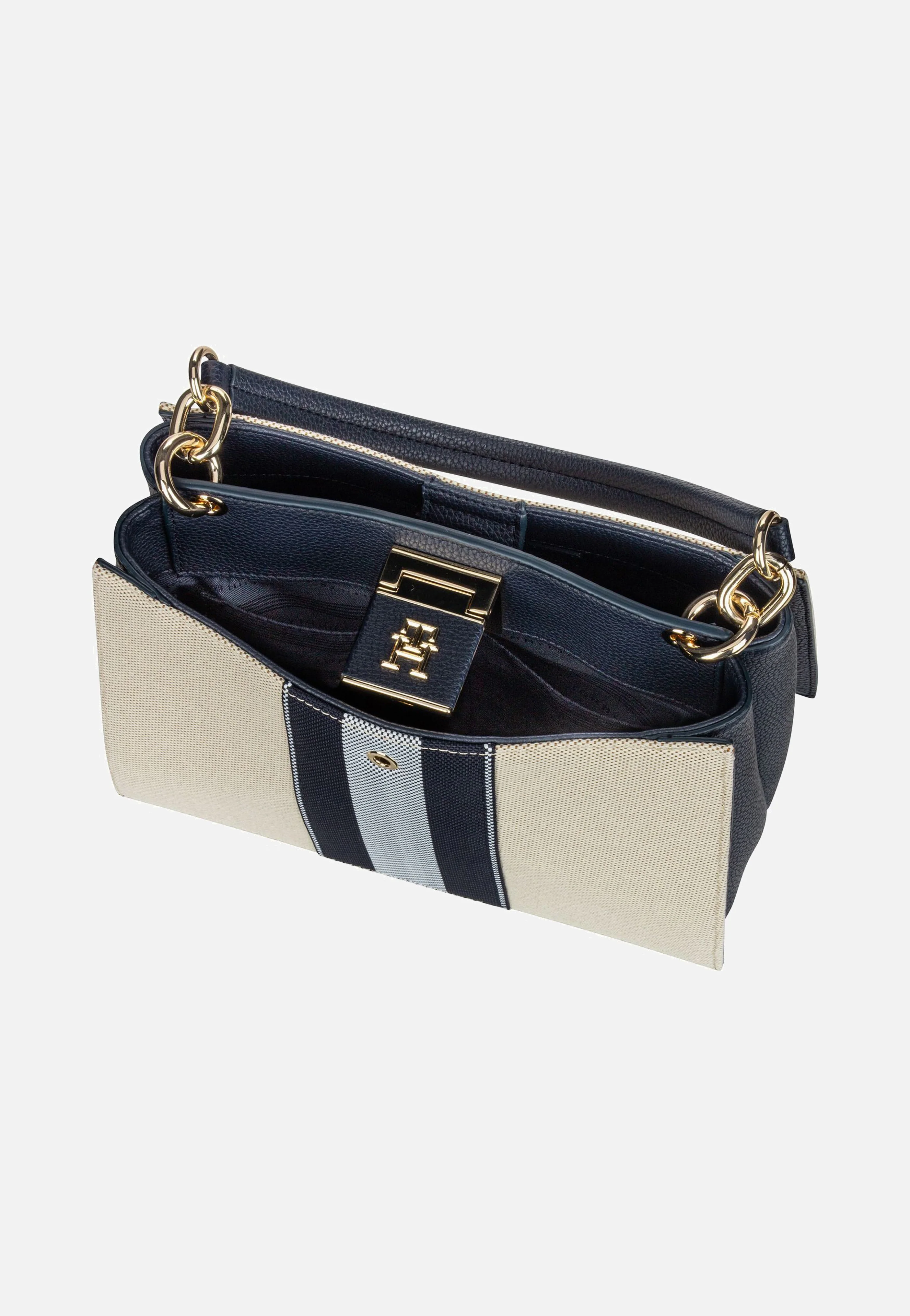 TH Her Mini Stripes 17435 SP25 Space Blue Canvas Mix - Henkeltasche - Image 3