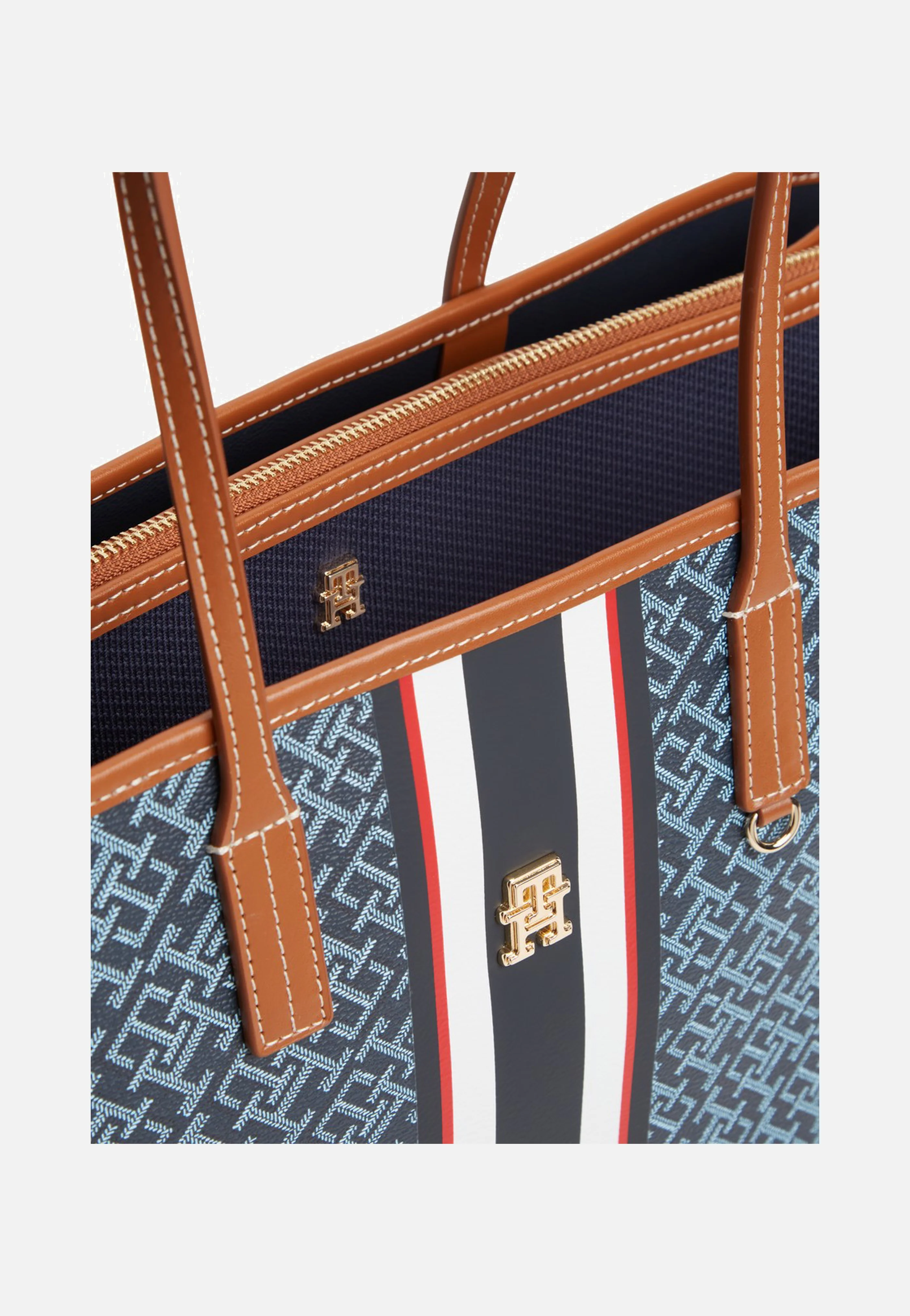 TH Monoplay Tote Stripe Le Blue Mix - Shopper - Image 4