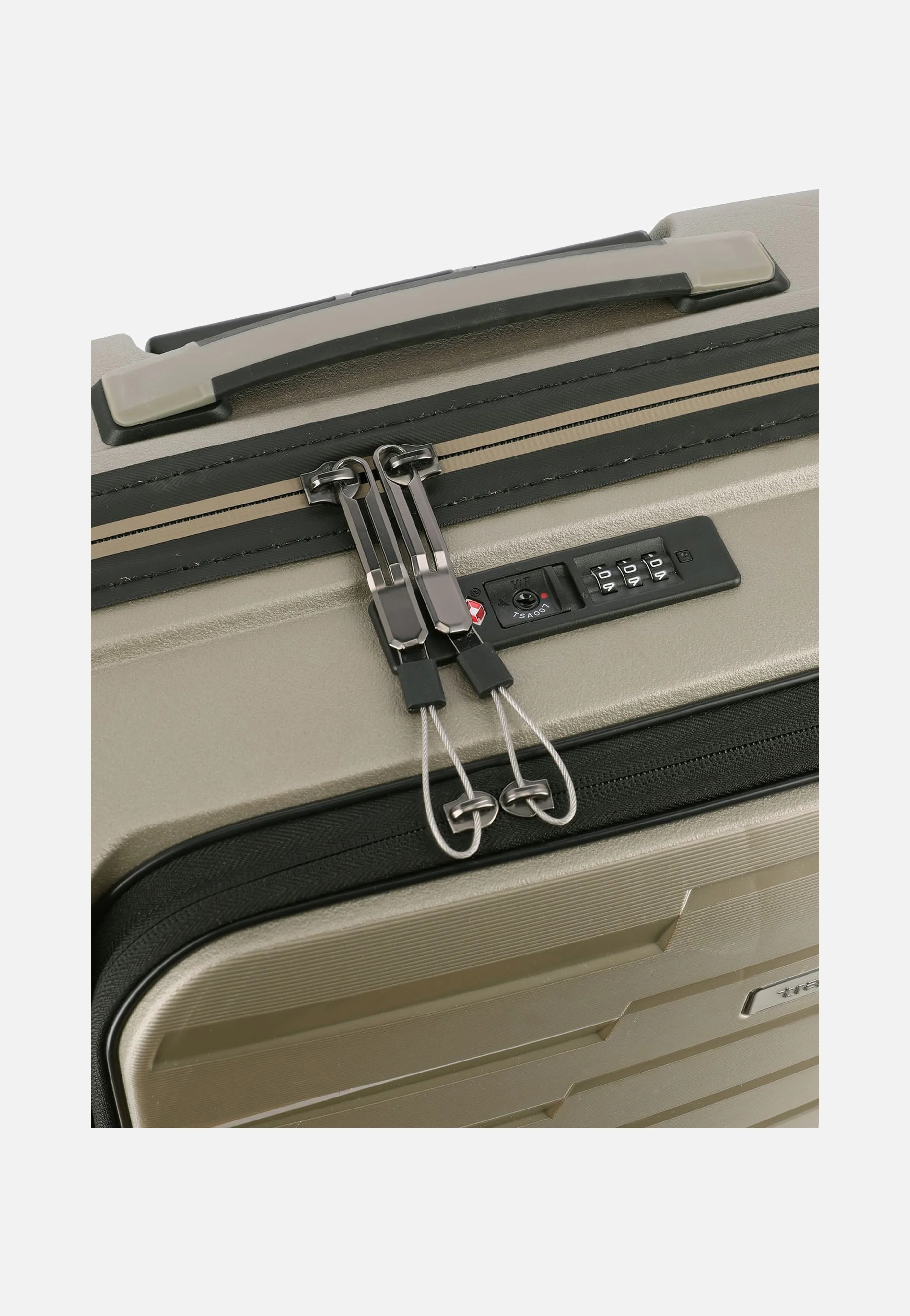 Air Base 4-Rad Trolley S Vortasche Champagner - Koffer - Image 7