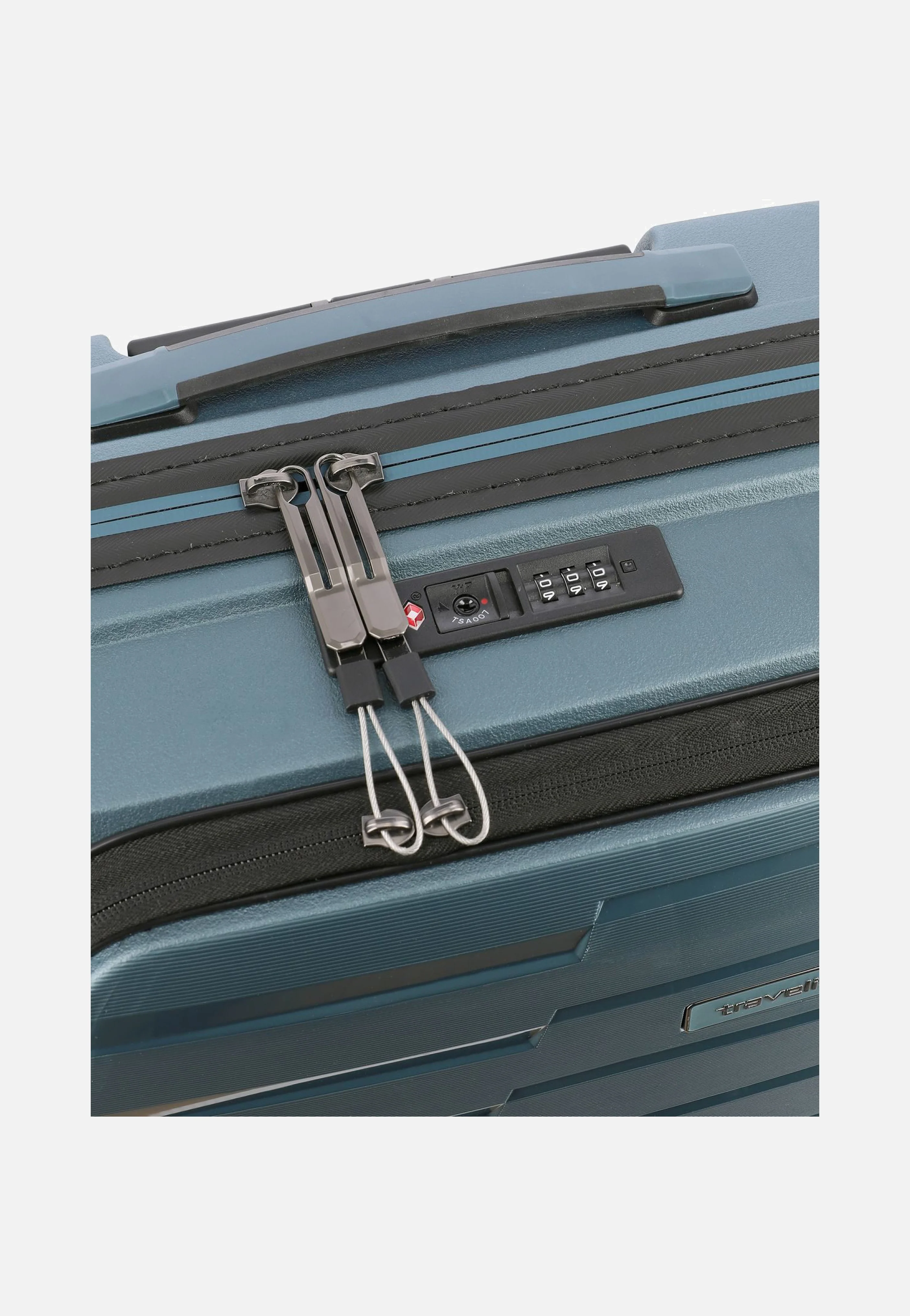 Air Base 4-Rad Trolley S Vortasche Eisblau - Koffer - Image 8