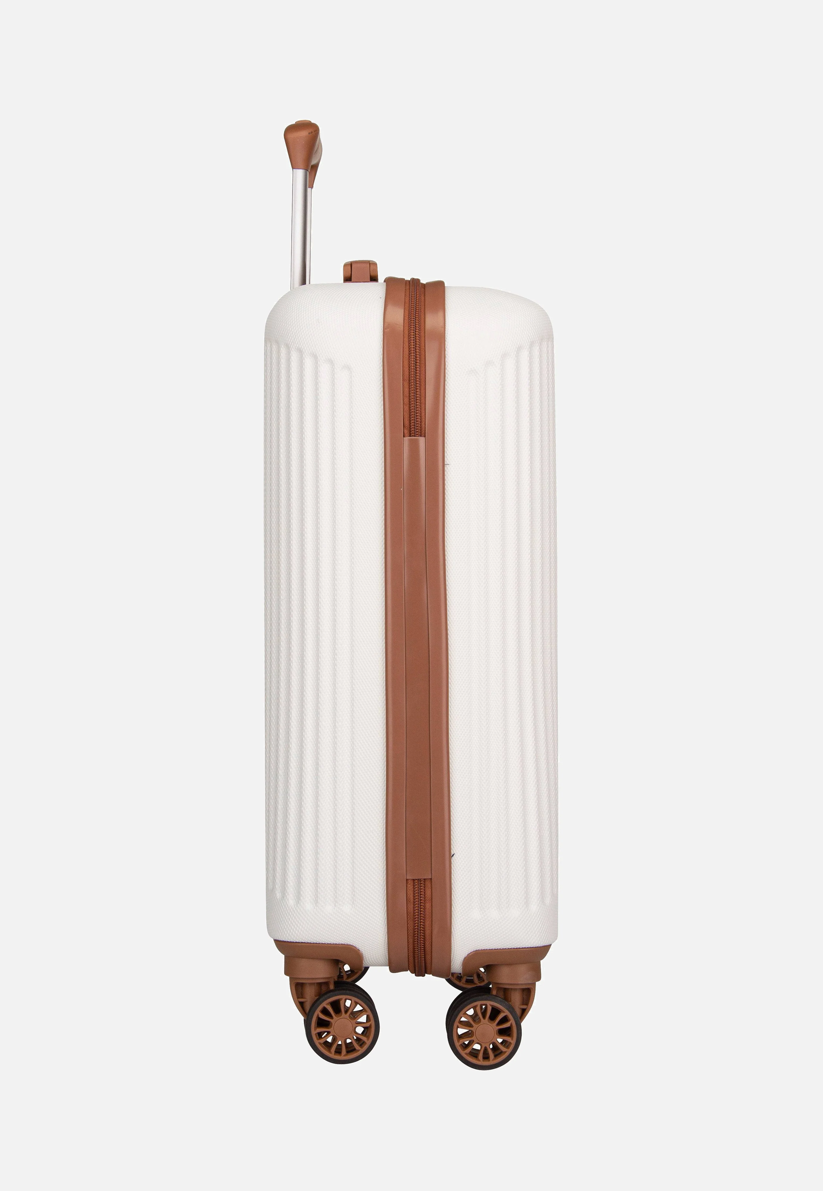 Bali 4w Trolley S Weiss/Cognac - Koffer - Image 5