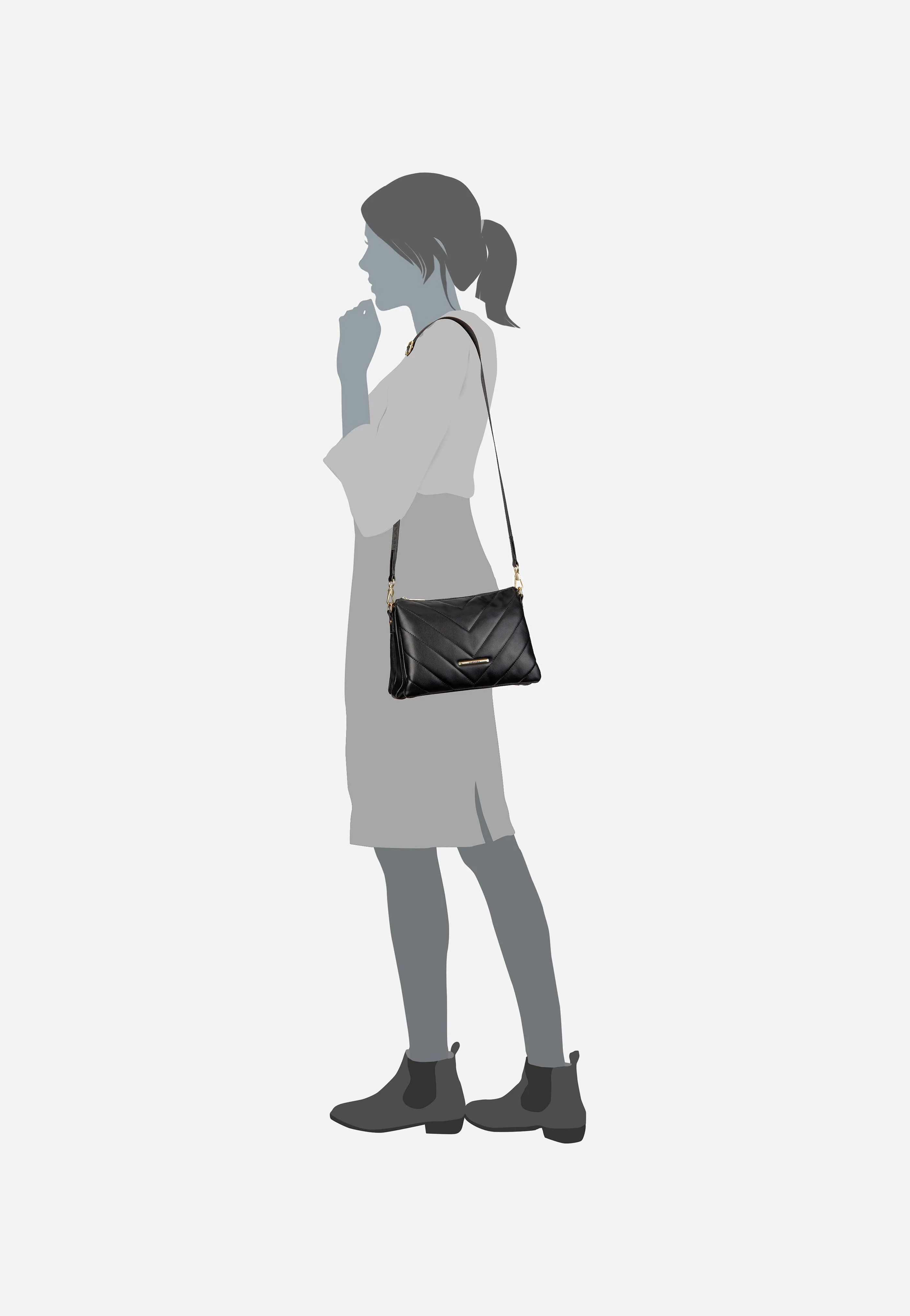 Barbara Cozy CB Trio Sand - Crossbody Bag - Image 7