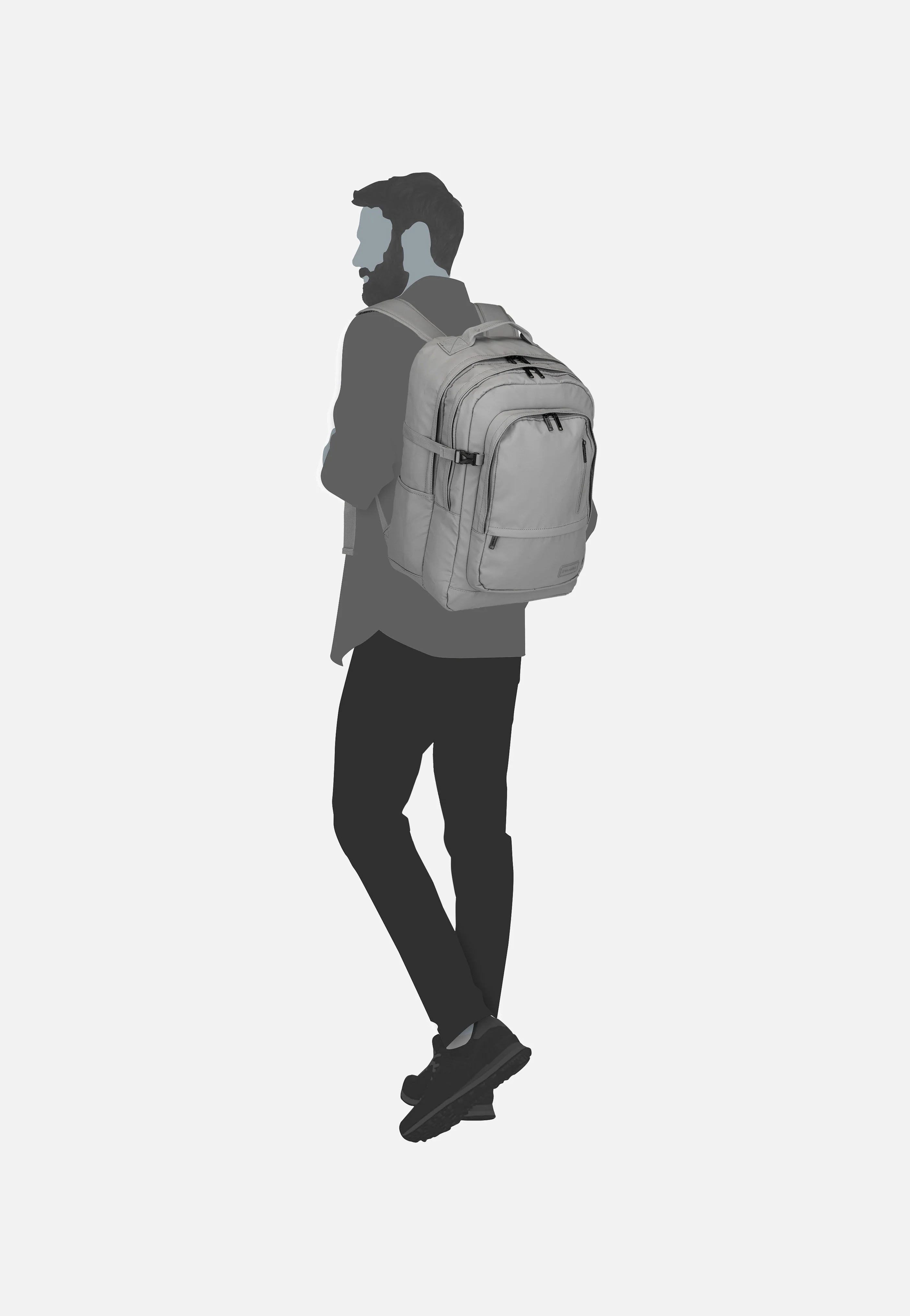 Basics Rollup Daypack Hellgrau - Rucksack - Image 8