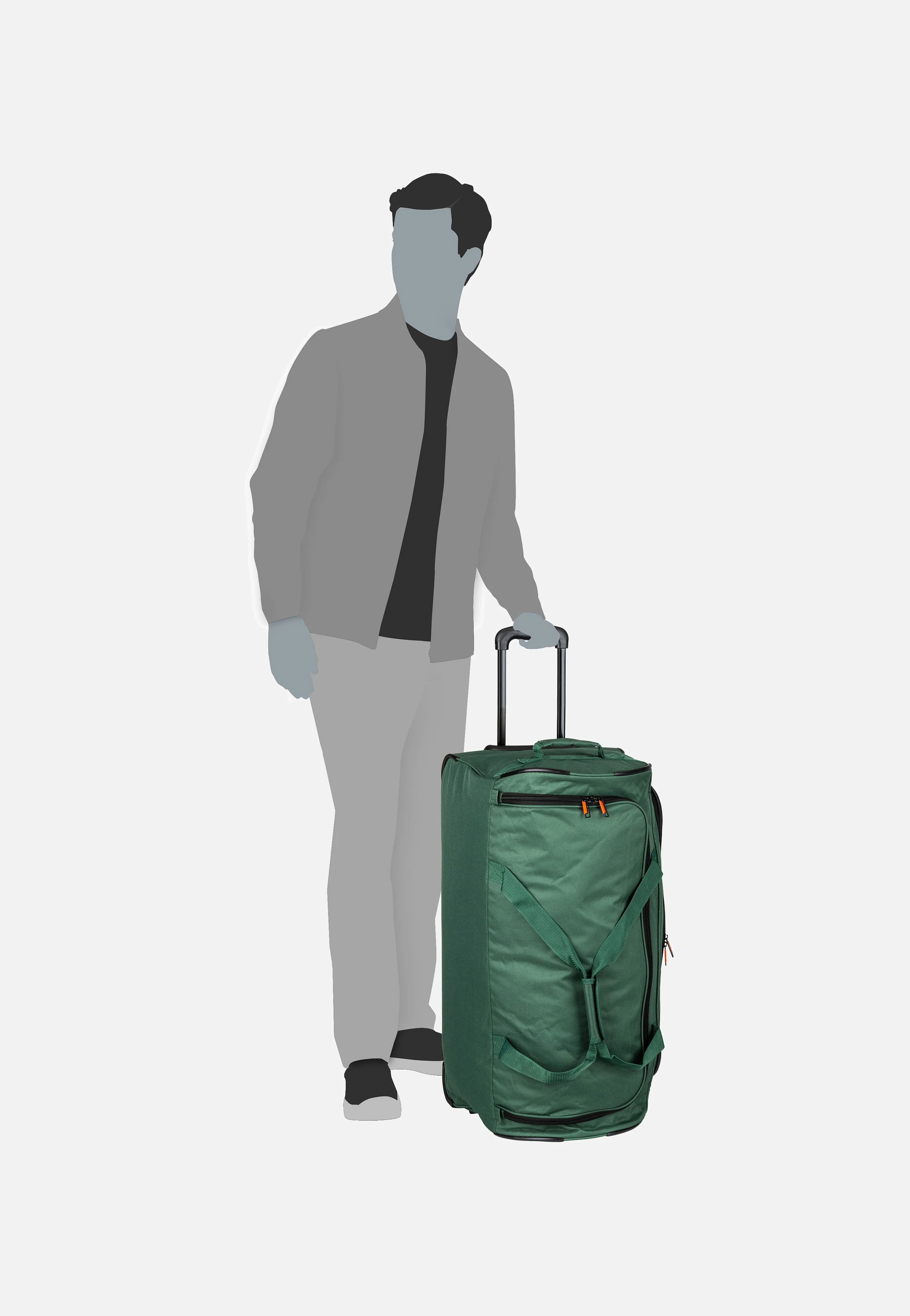 Basics Trolley Dunkelgrün - Travel Bag - Image 5