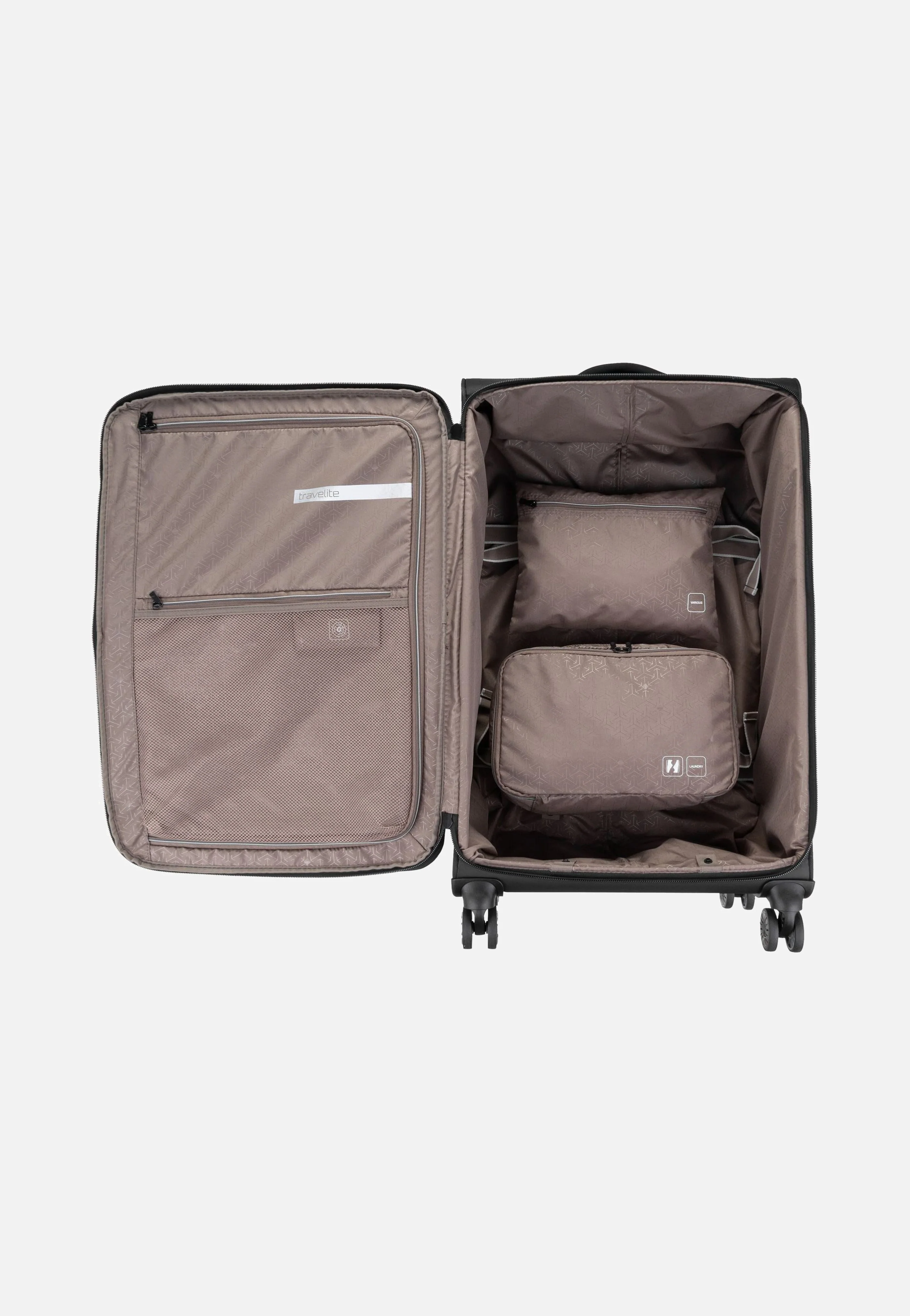 Crosslite 4w Trolley L Schwarz - Koffer - Image 3