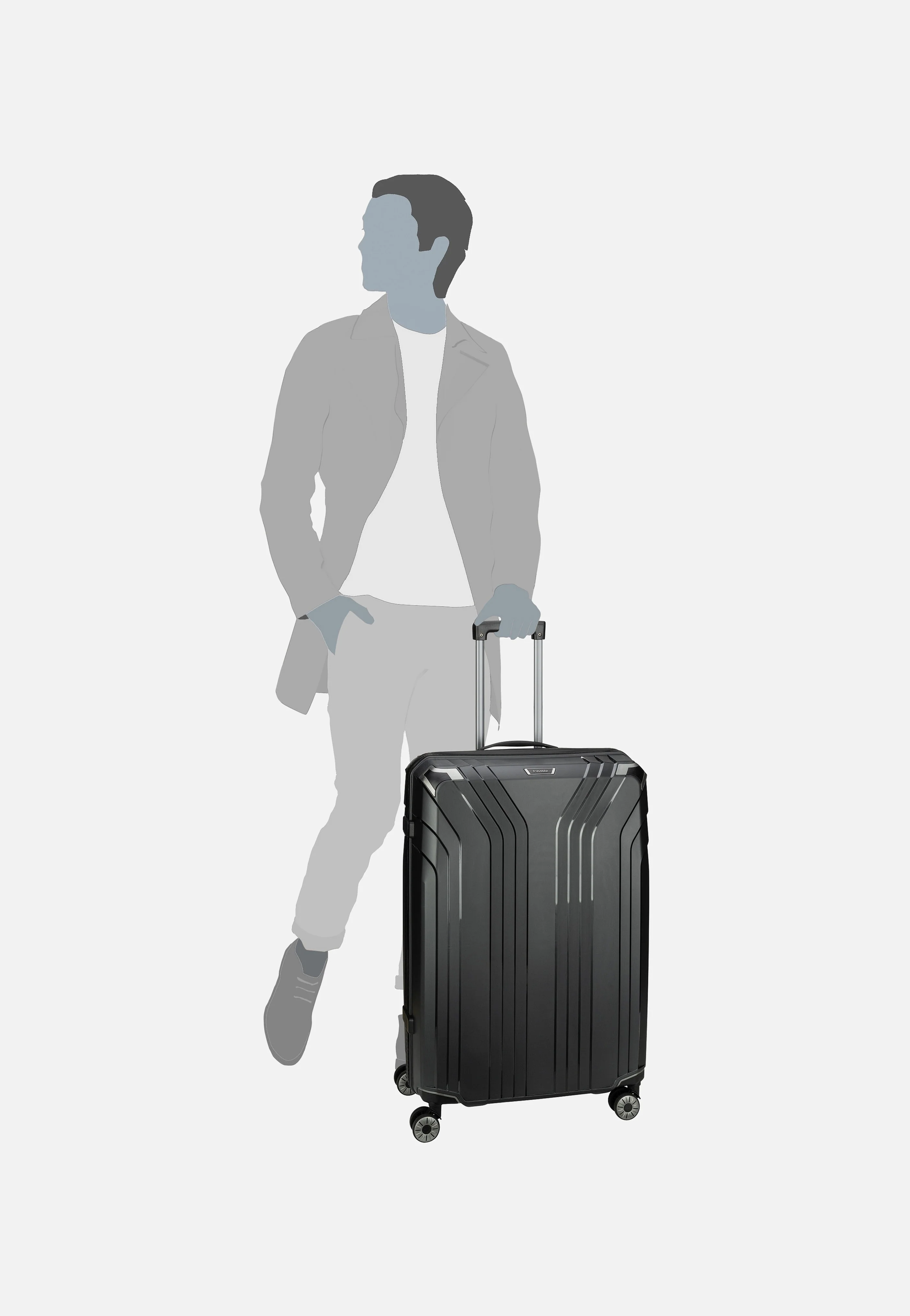Elvaa 4w Trolley L Schwarz - Koffer - Image 7