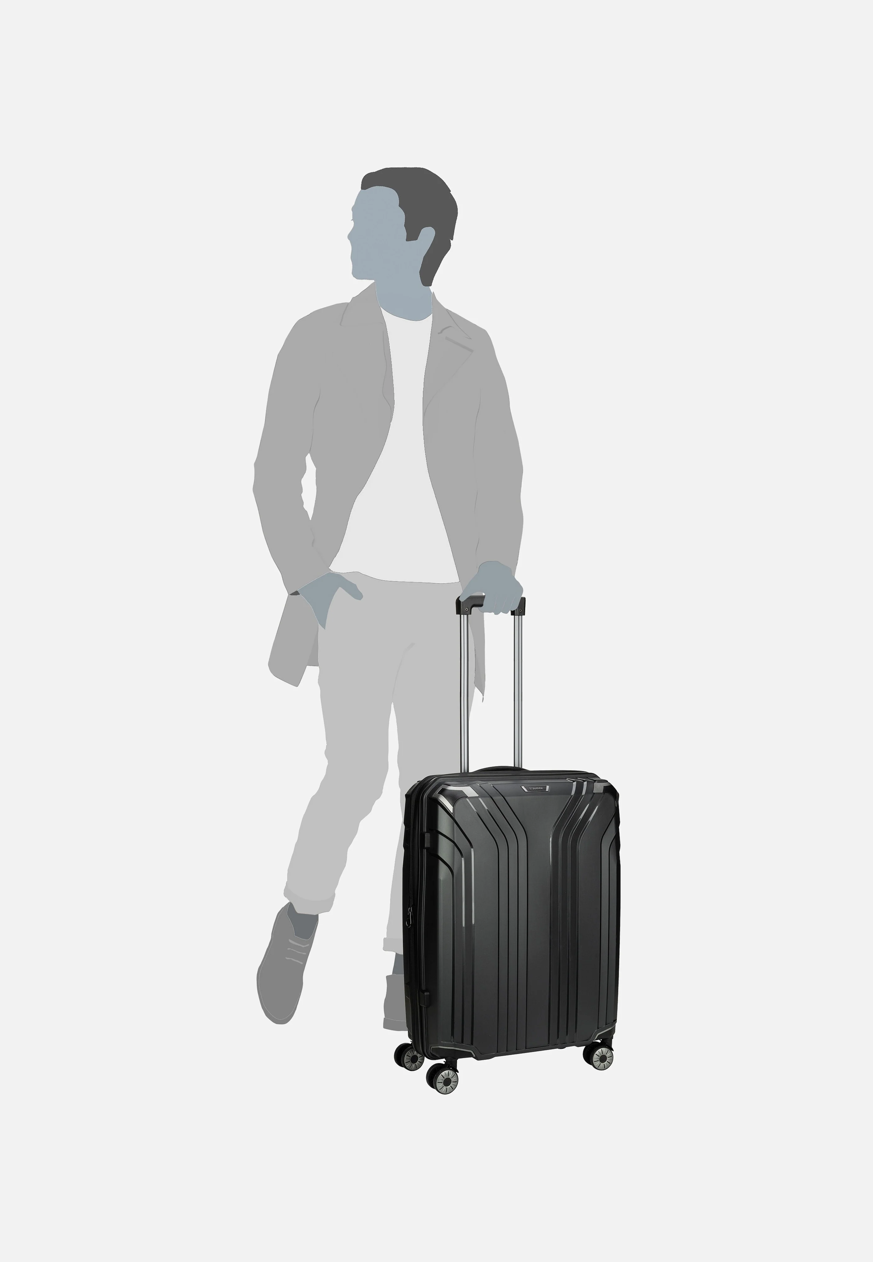 Elvaa 4w Trolley M Schwarz - Koffer - Image 7
