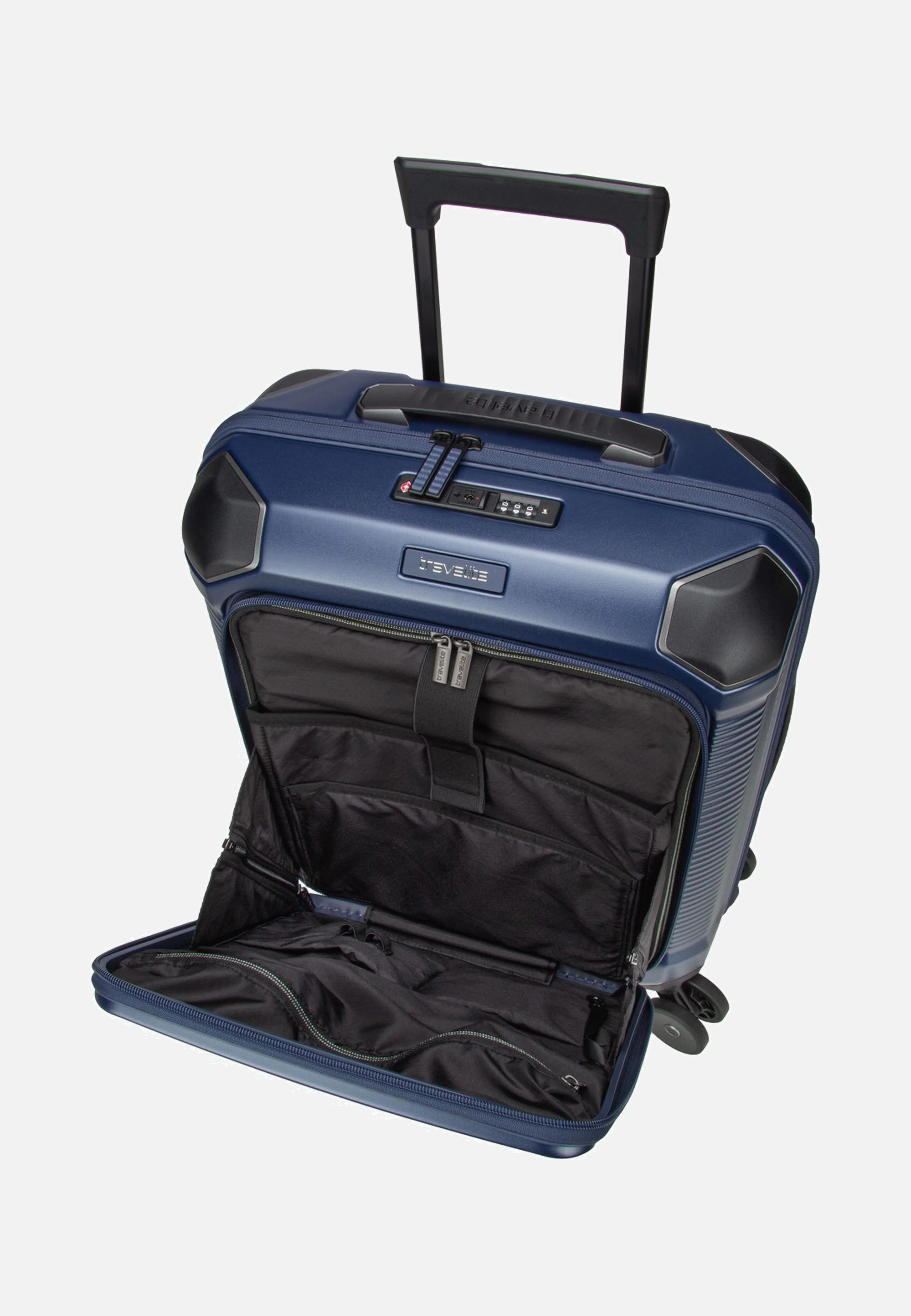 Millennium Trolley 4W S Front Pocket Navy - Koffer - Image 6