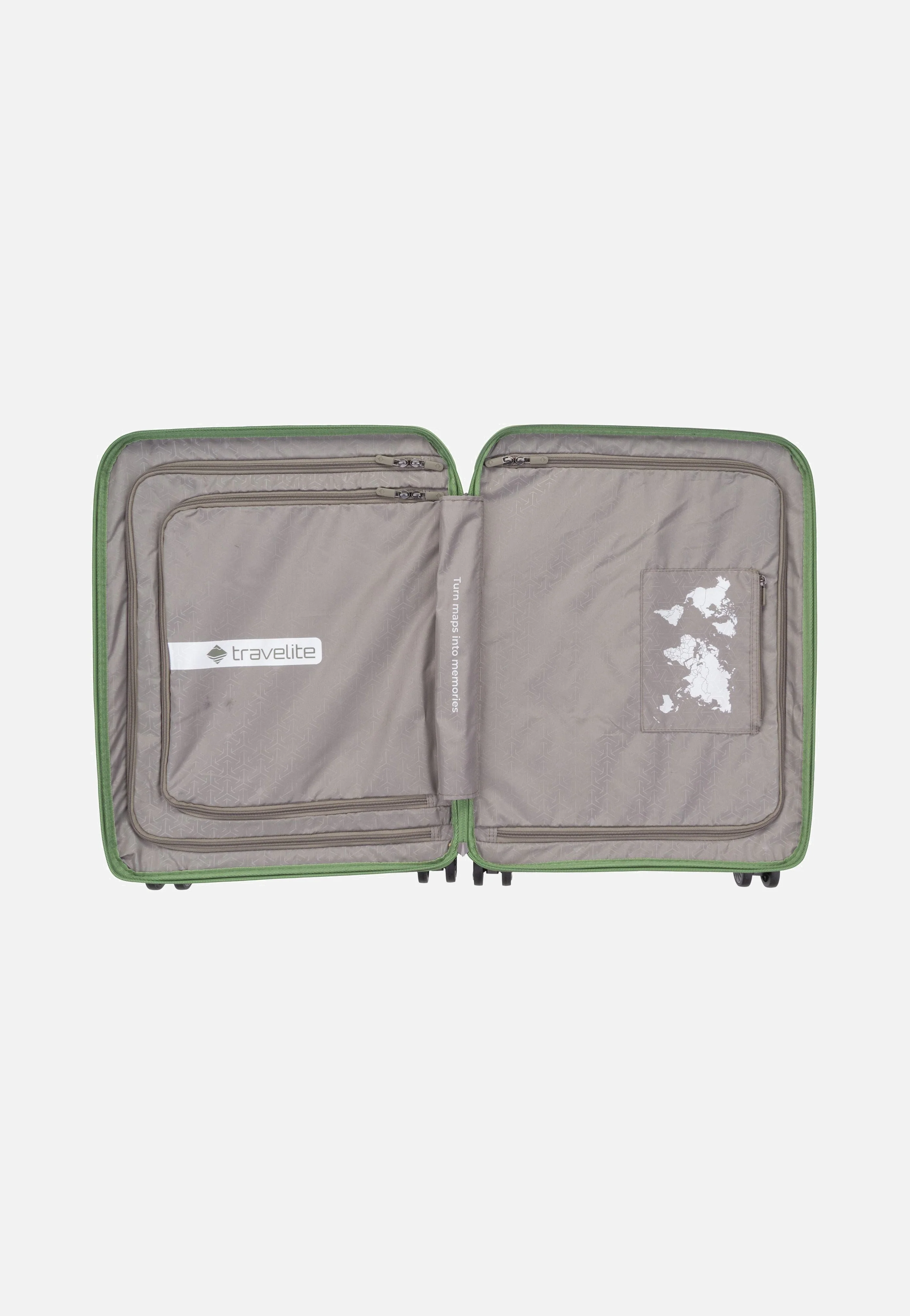 Mooby 4w Trolley S Front Pocket Grün - Koffer - Image 3