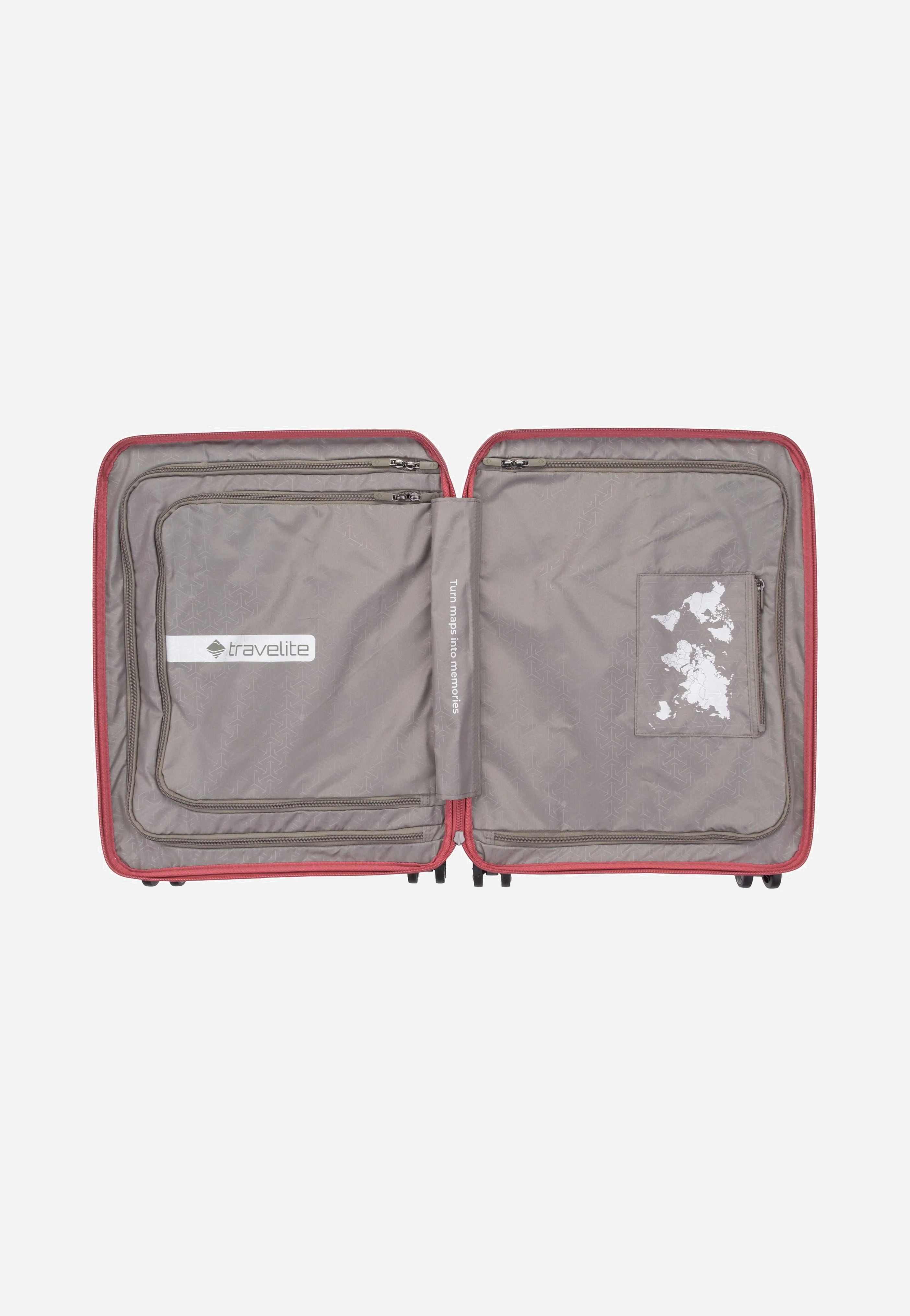 Mooby 4w Trolley S Front Pocket Rot - Koffer - Image 3
