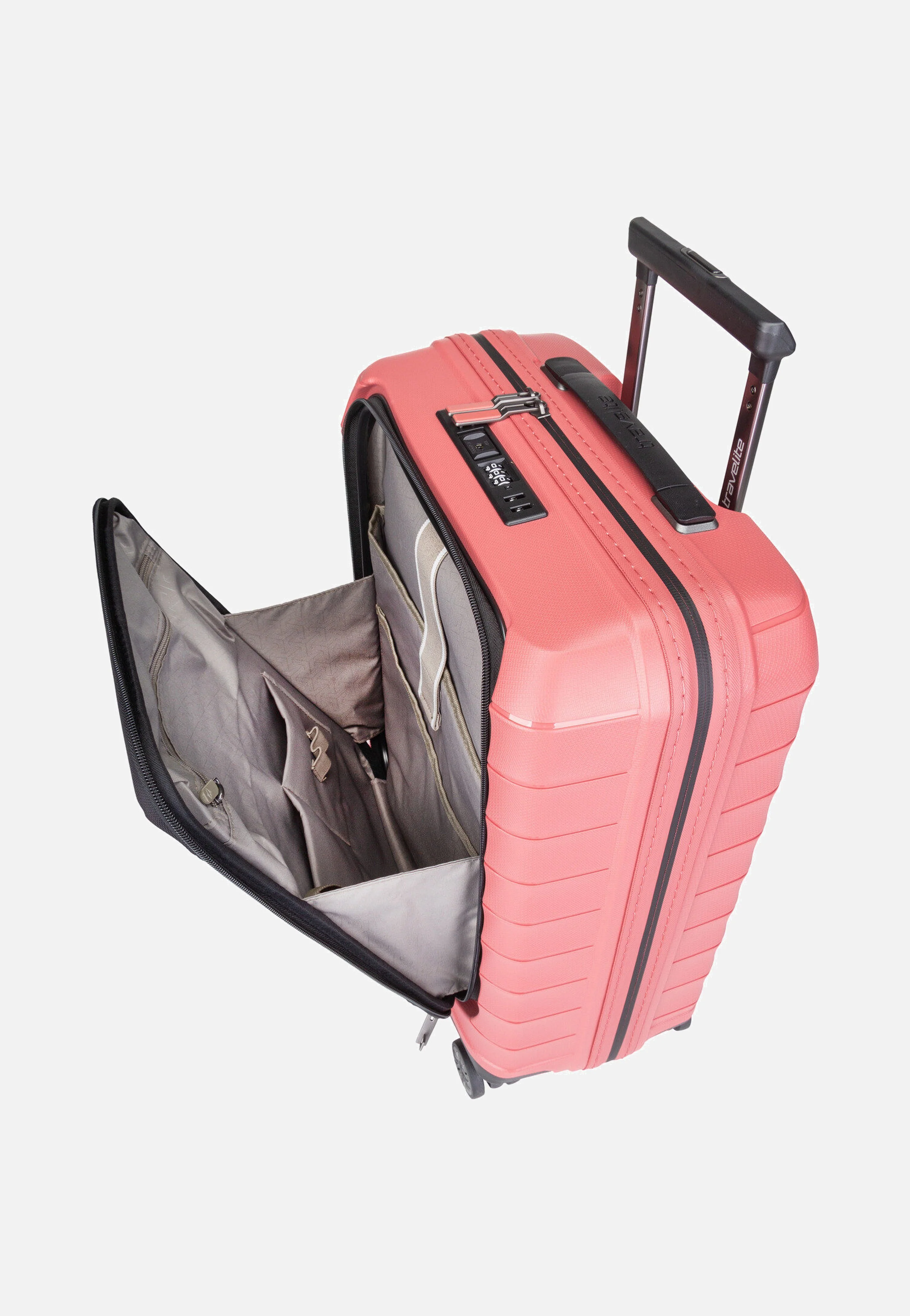Mooby 4w Trolley S Front Pocket Rot - Koffer - Image 5