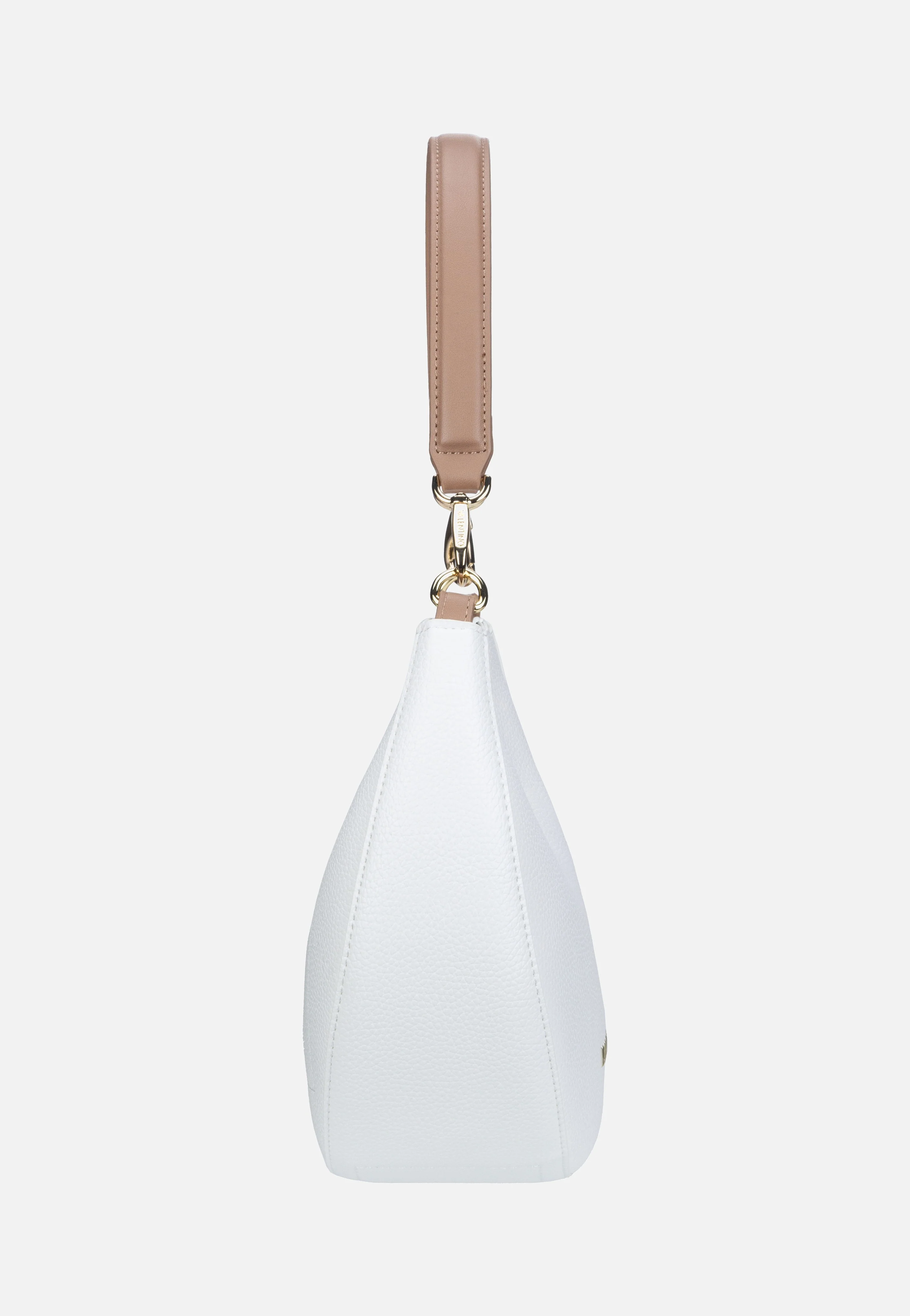 Alexia 808 Bianco/Cuoio - Hobo Bag - Image 4