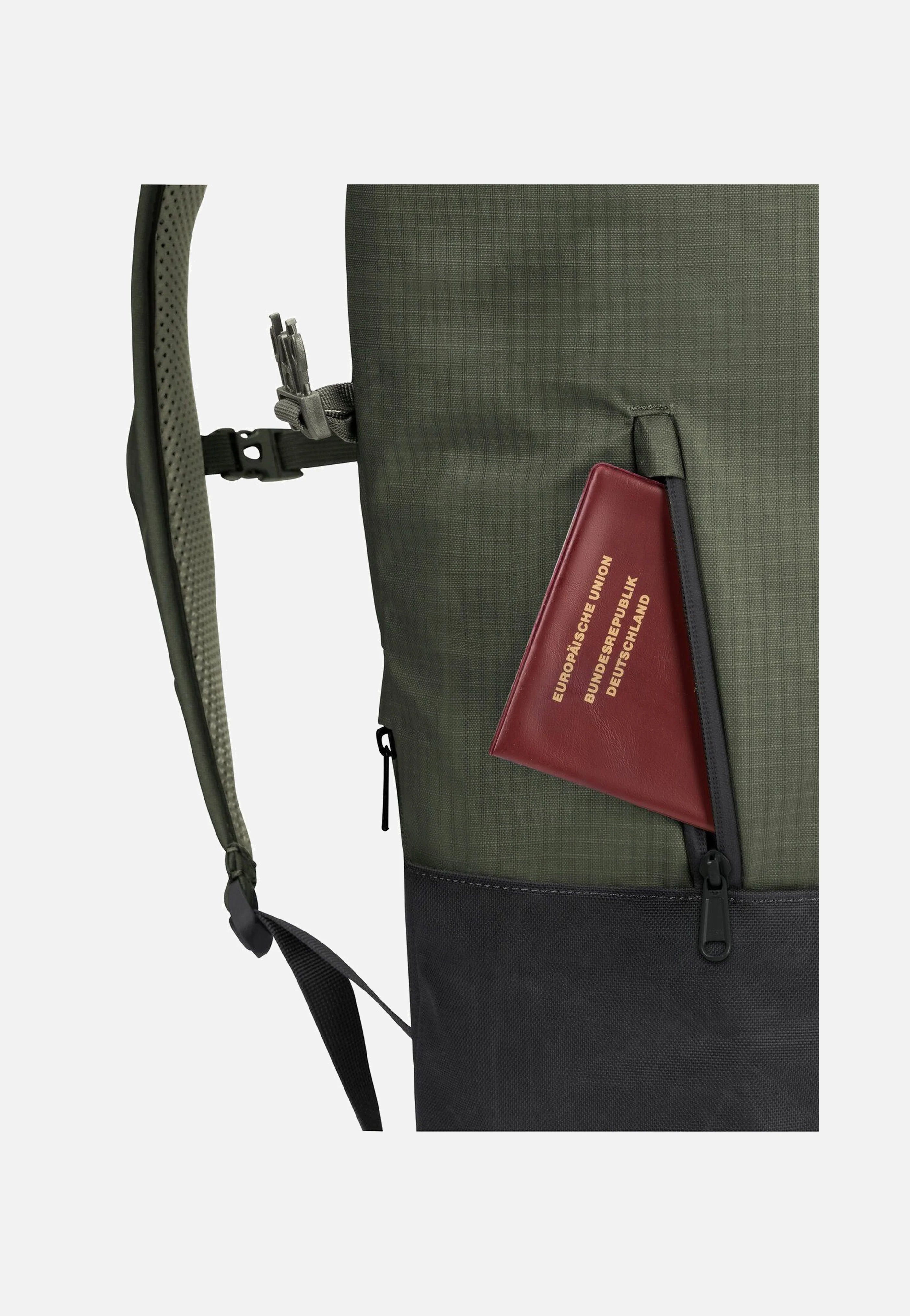 CityGo 18 Khaki - Rolltop Rucksack - Image 9