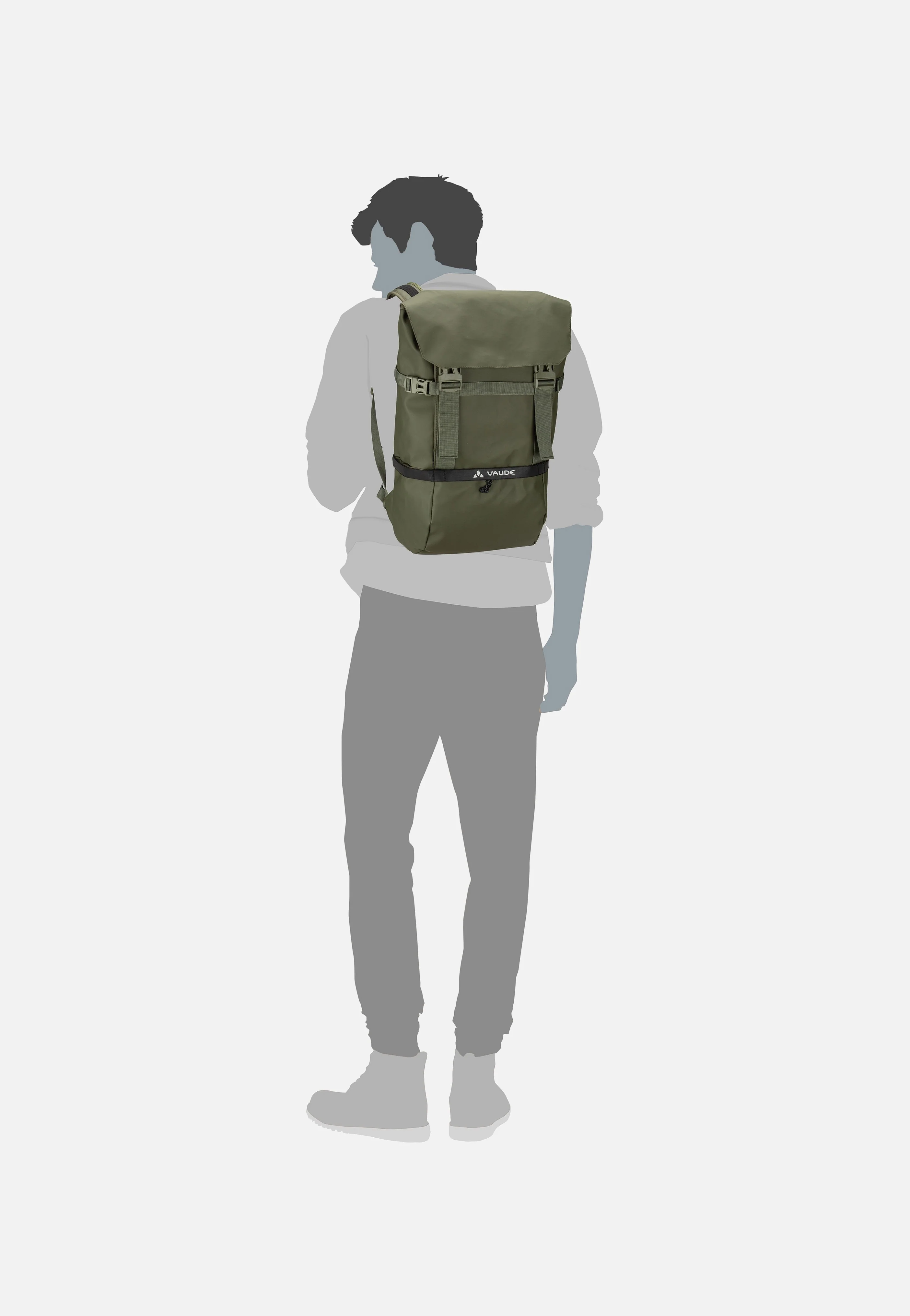 Mineo Daypack 30 Khaki - Rolltop Rucksack - Image 11