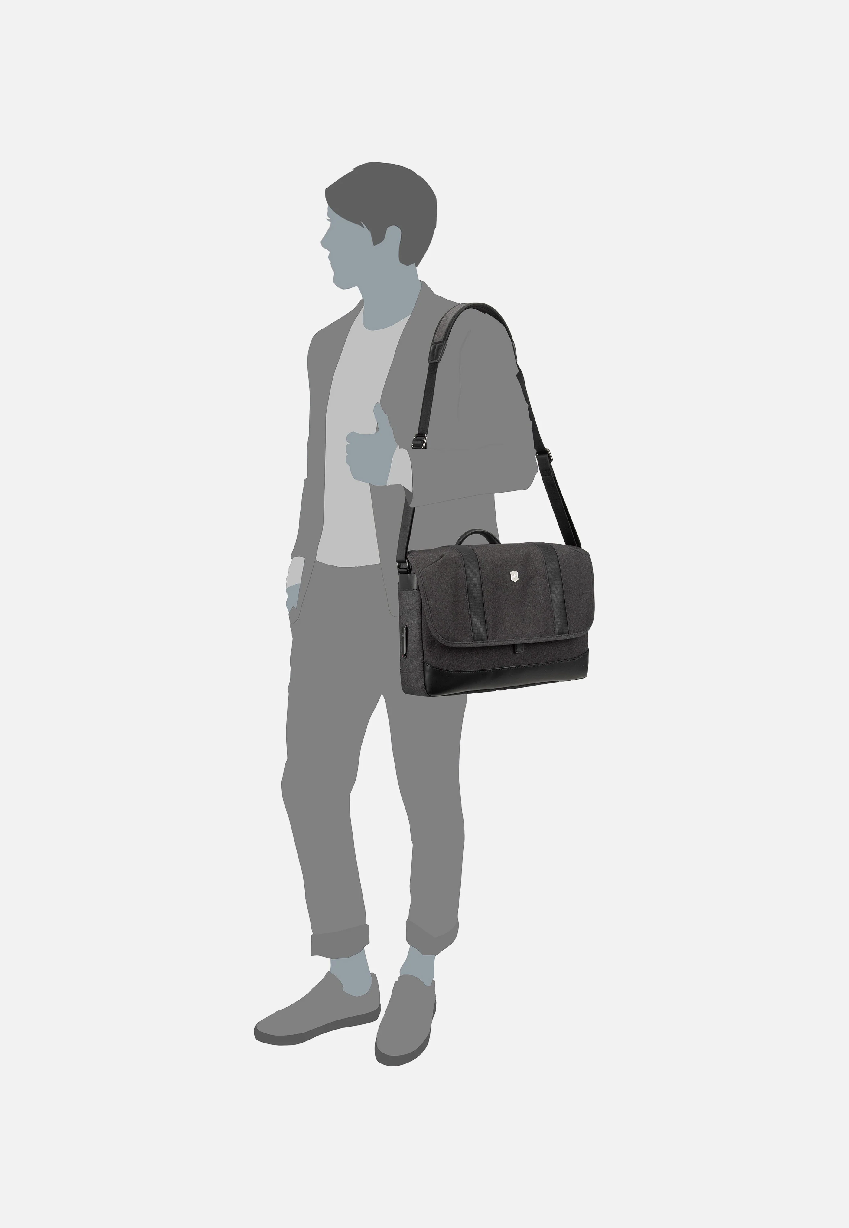 Architecture Urban2 Melange Grey/Black - Messenger Bag - Image 10
