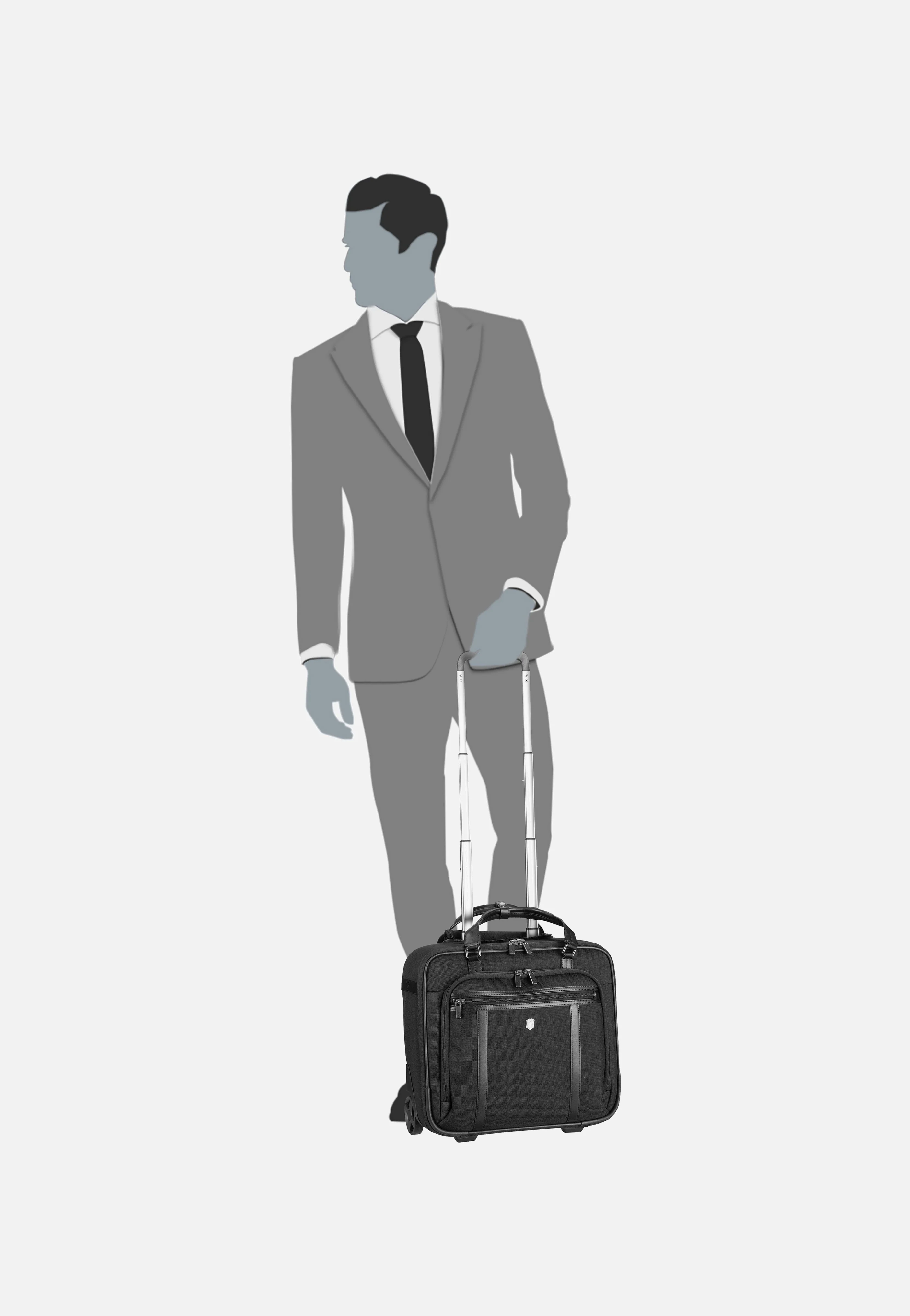 Werks Professional Cordura Wheeled Business Brief Compact Black - Pilotenkoffer - Image 11