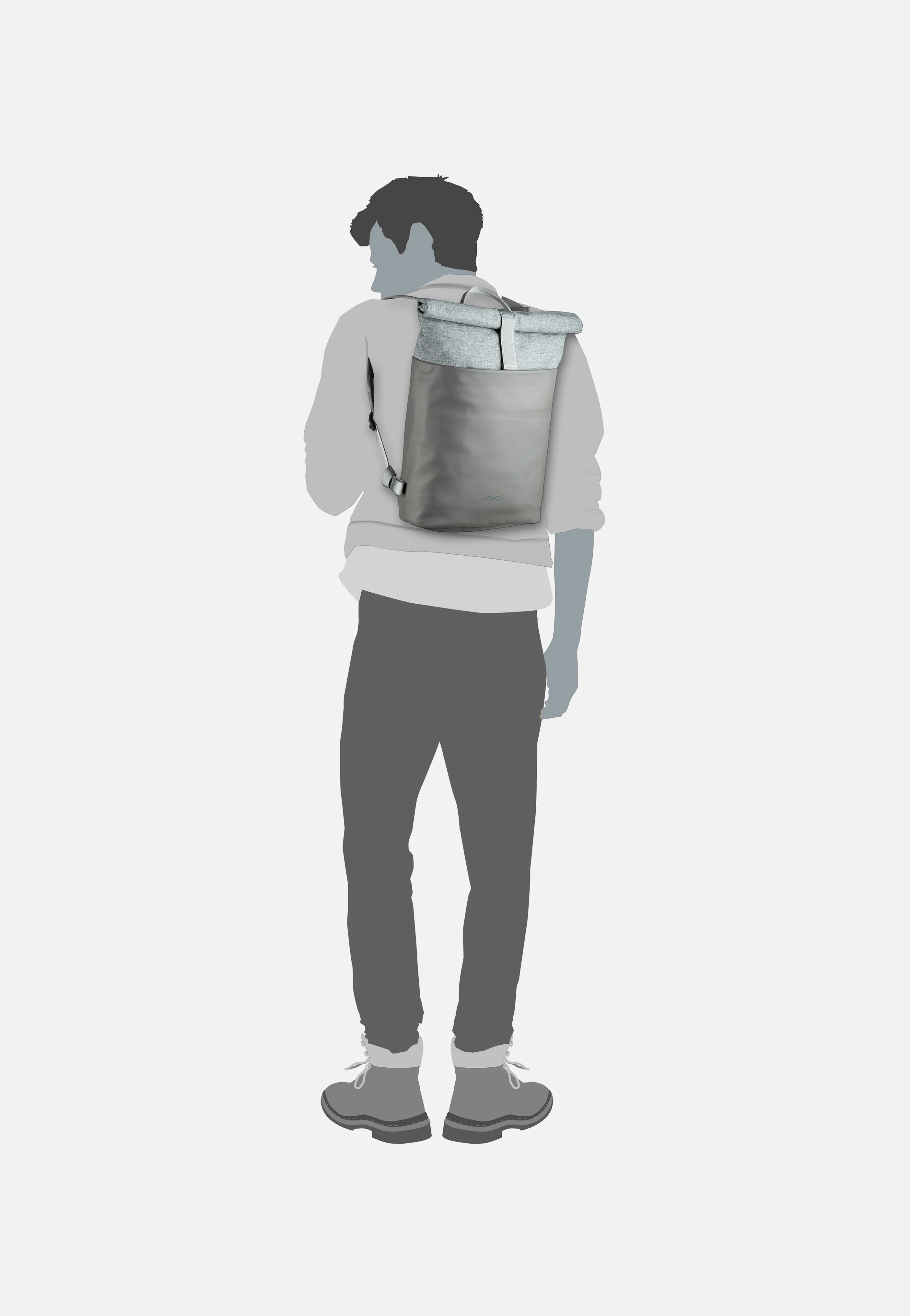 Kim KIR250 Stone - Rolltop Rucksack - Image 6