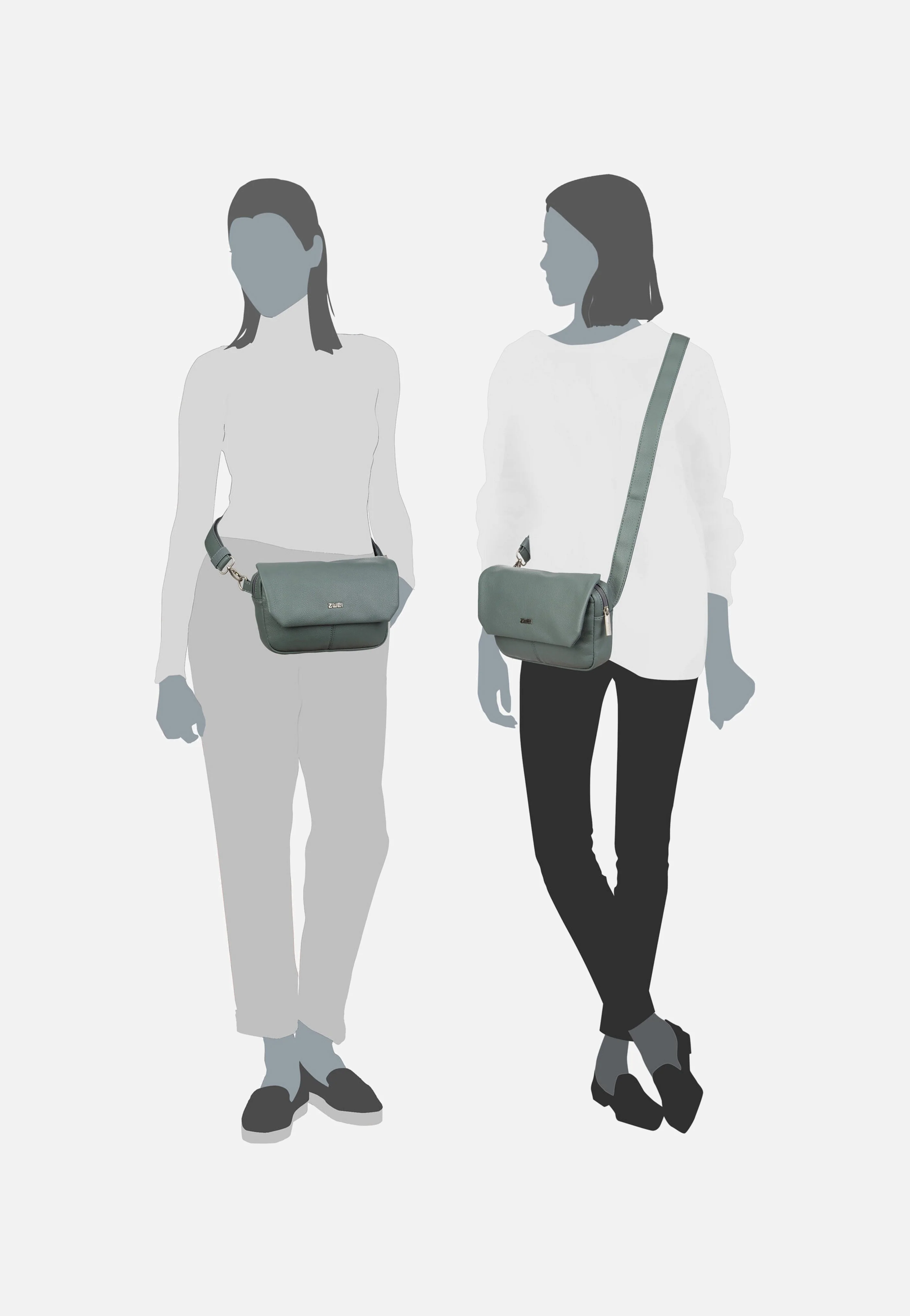 Mademoiselle MH40 Eucalyptus - Crossbody Bag - Image 6