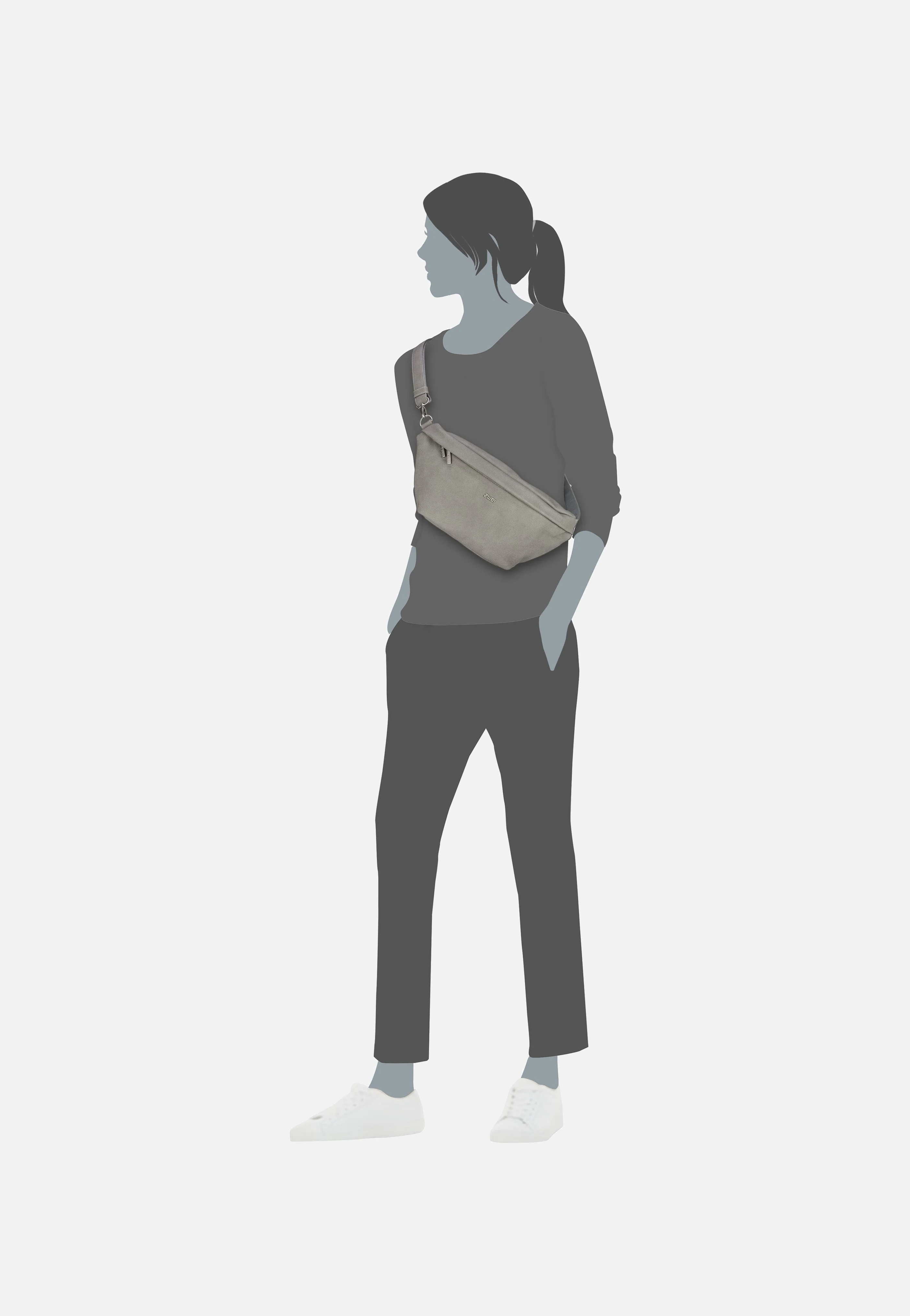 Mademoiselle MH80 Canvas/Grey - Bauchtasche - Image 6